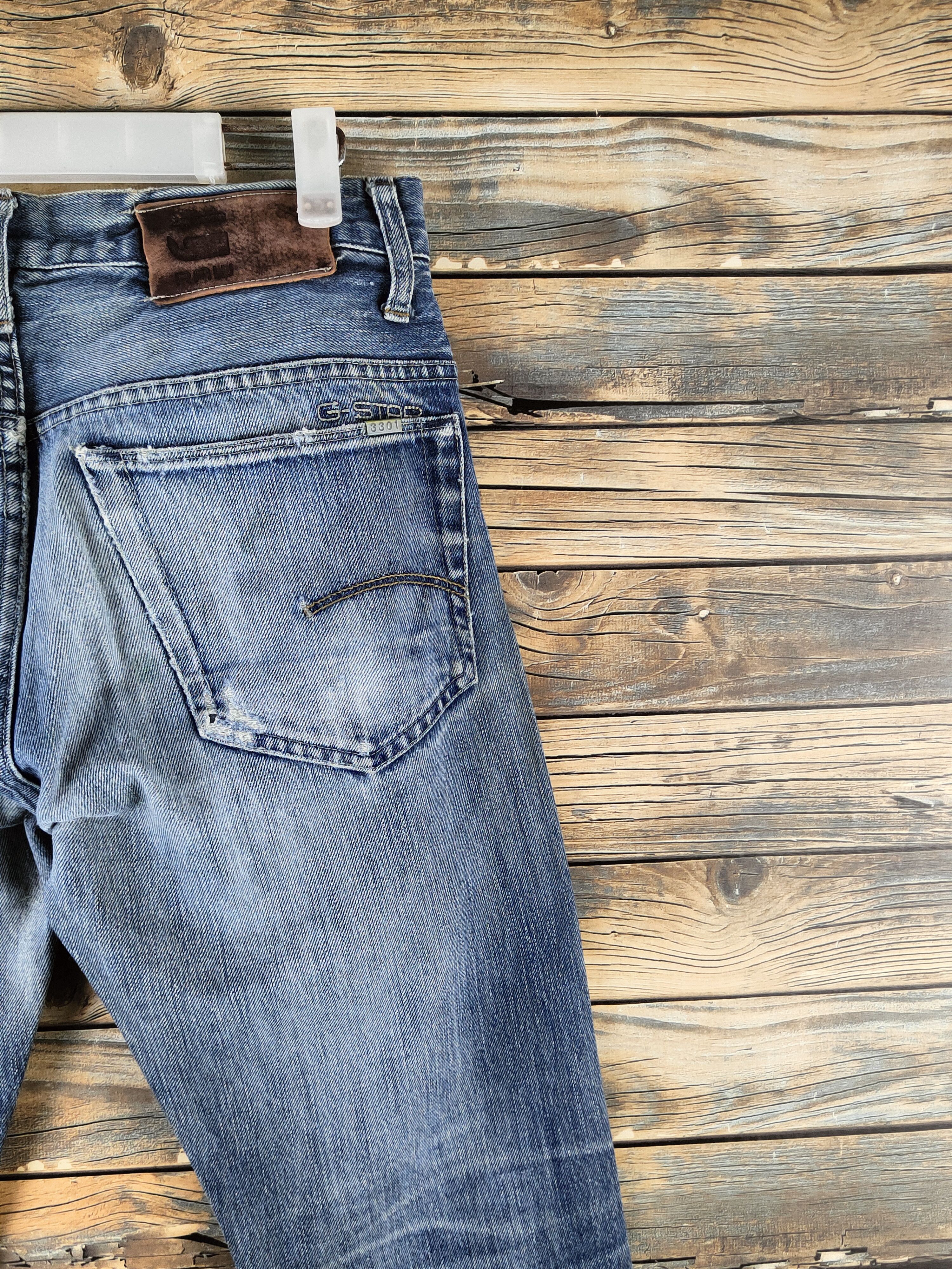 G-Star DL G-star Raw Blue Distressed Ripped Jeans #46-961 Size US 28 / EU 44 - 8 Thumbnail