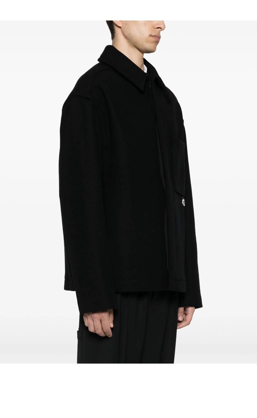 Jacquemus Jacquemus La Casa Le Manteau Court Coat Black VWool EU 52 XL Size US XL / EU 56 / 4 - 4 Thumbnail