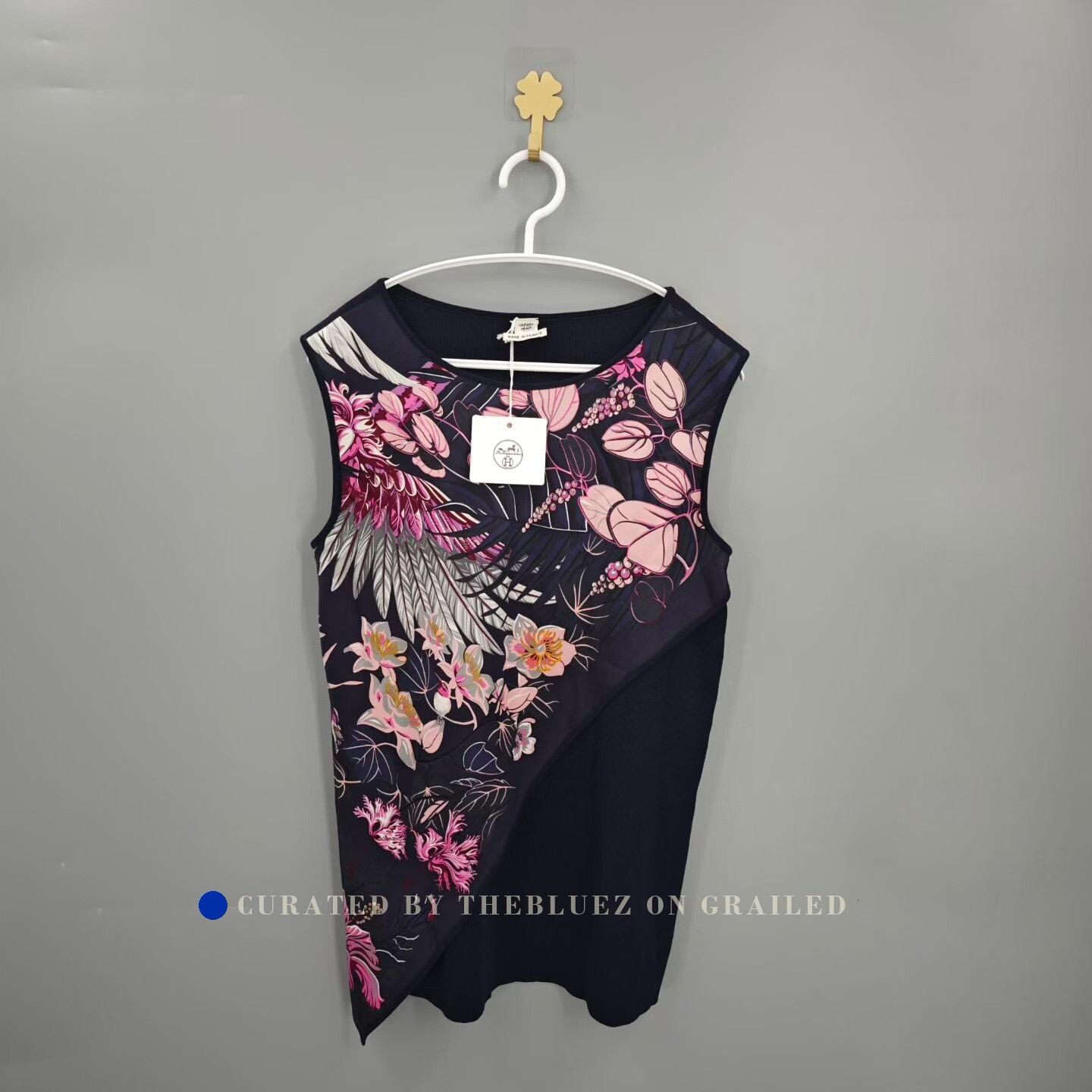 Hermes Hermes Purple Patchwork Floral Vest Size S / US 4 / IT 40 - 1 Thumbnail