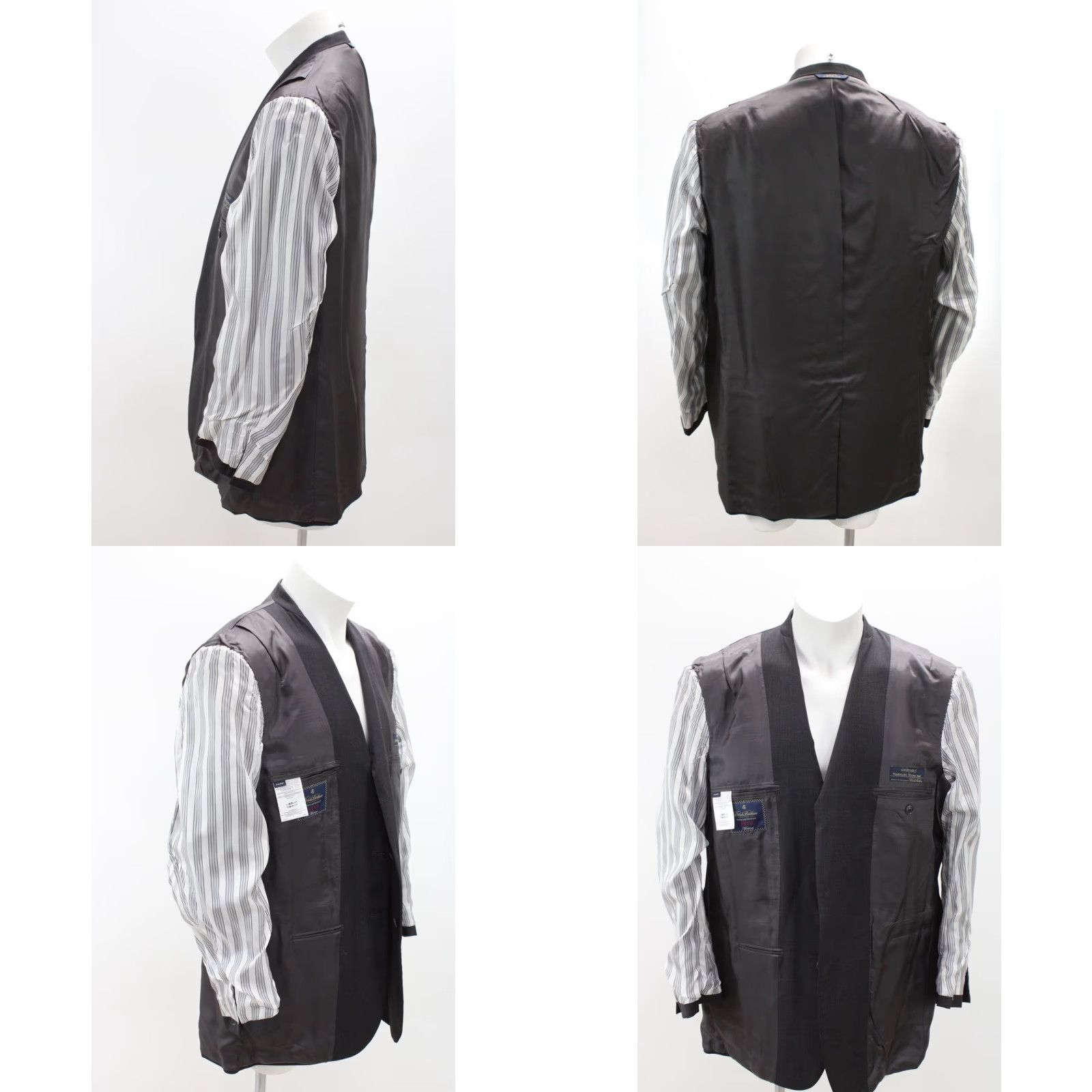 Brooks Brothers Brooks Brothers Madison 1818 Wool Suit Jacket 44L Dark Gray Fully Lined USA Size 44R - 8 Thumbnail