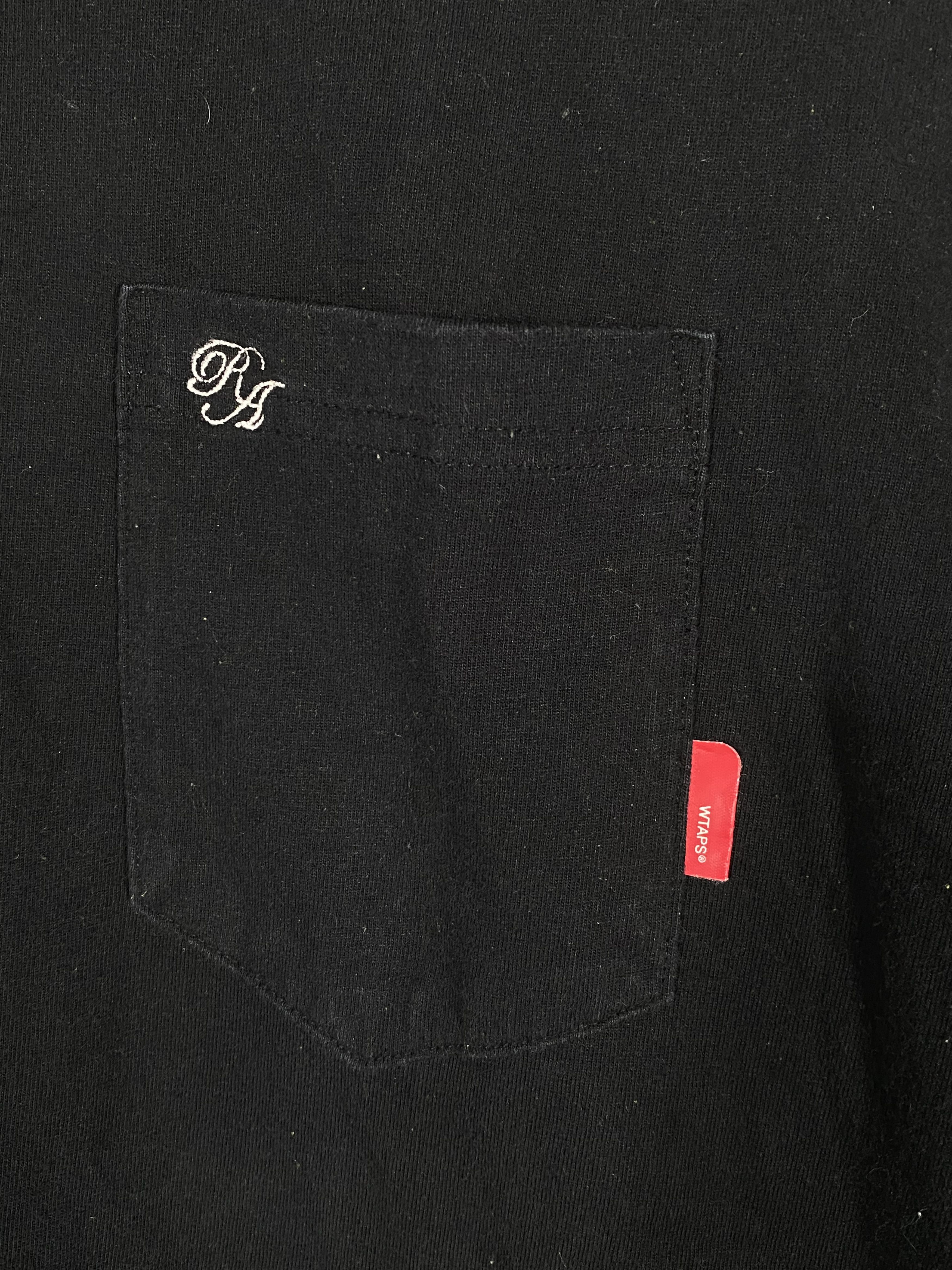 Wtaps Wtaps Extreme Prejudice WT-VUA Plain Black Tshirt Size US M / EU 48-50 / 2 - 3 Thumbnail