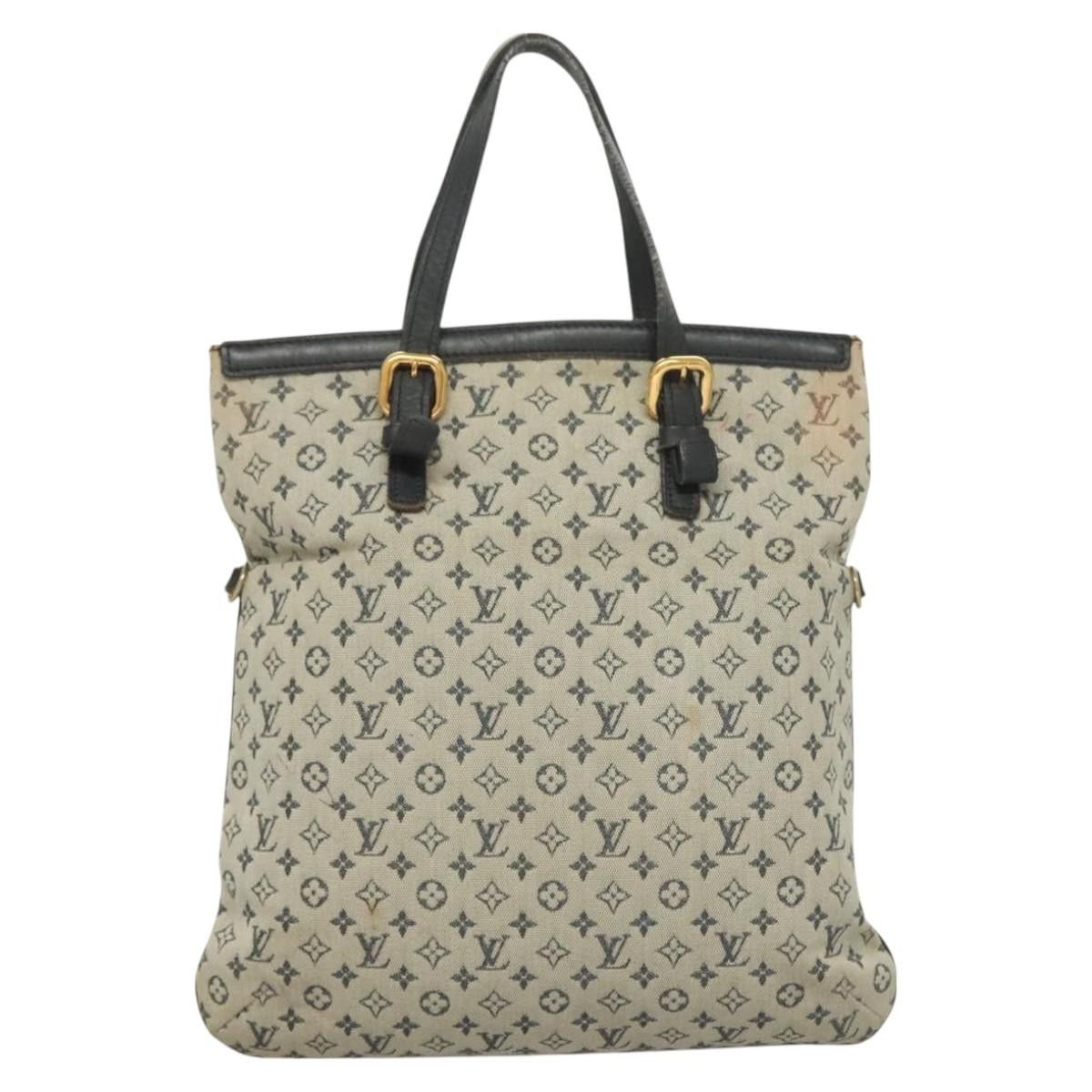 Louis Vuitton LOUIS VUITTON Monogram Mini Françoise Tote Bag Blue M92208 Size ONE SIZE - 2 Thumbnail