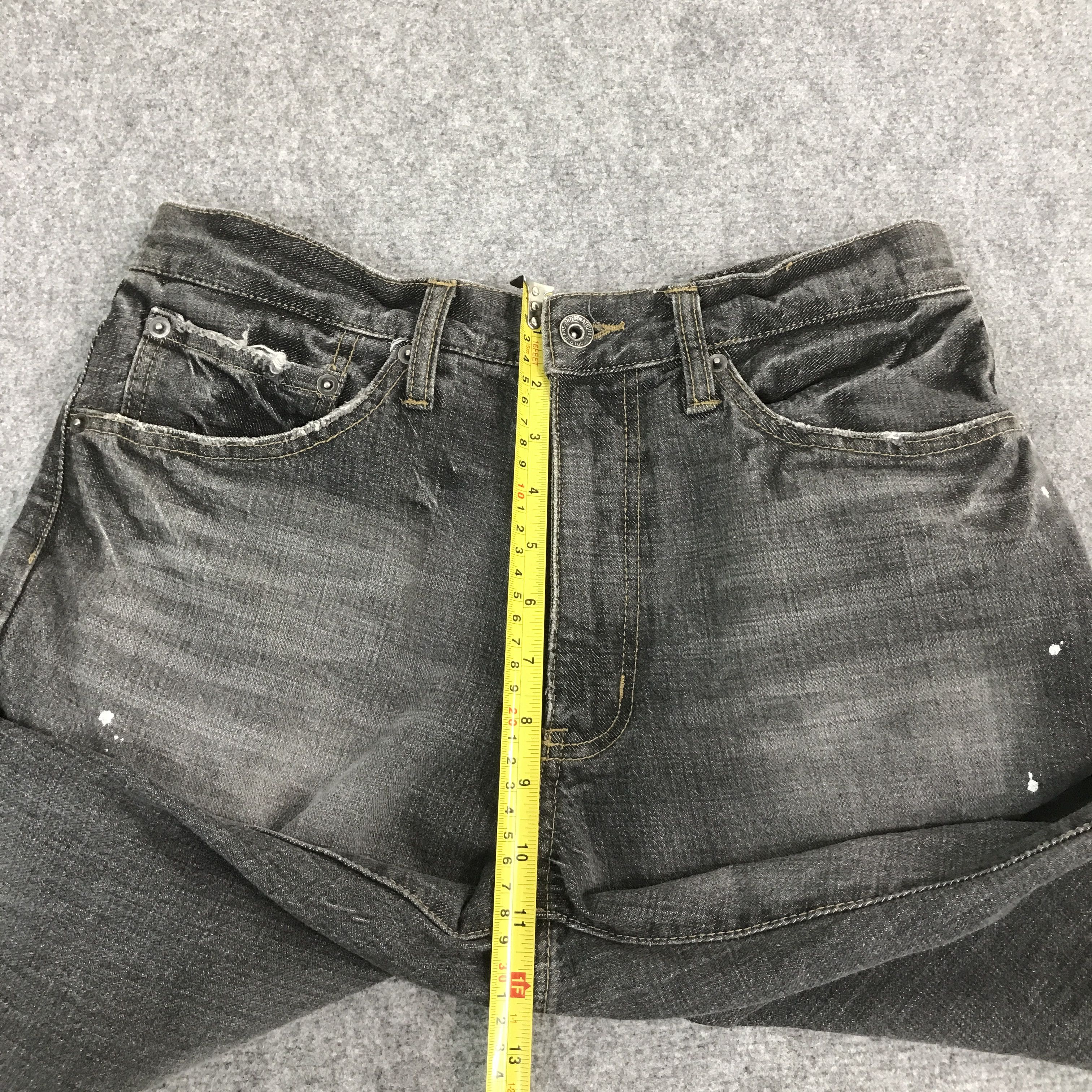 Japanese Brand BOOTCUT BLACK FADED DENIM JAPANESE BRAND PANTS Size US 31 - 9 Thumbnail