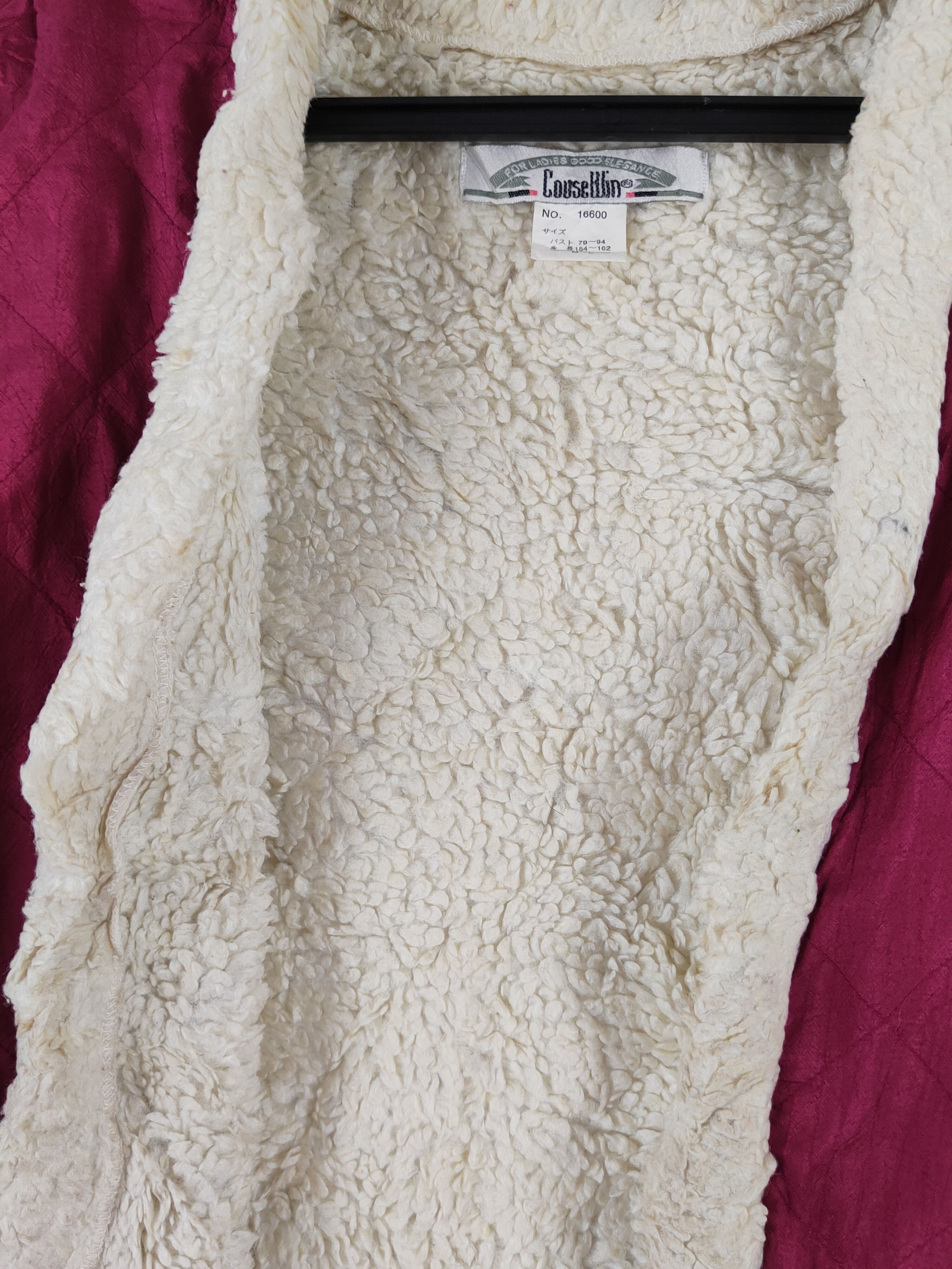 Japanese Brand × Vintage Vintage Mohair Furr fabric by Couse Win Berry Vests Size M / US 6-8 / IT 42-44 - 3 Thumbnail