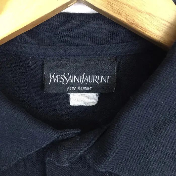 Yves Saint Laurent Vtg YSL Yves Saint Laurent Paris Logo Polo Tee Shirt Top Size US M / EU 48-50 / 2 - 5 Thumbnail