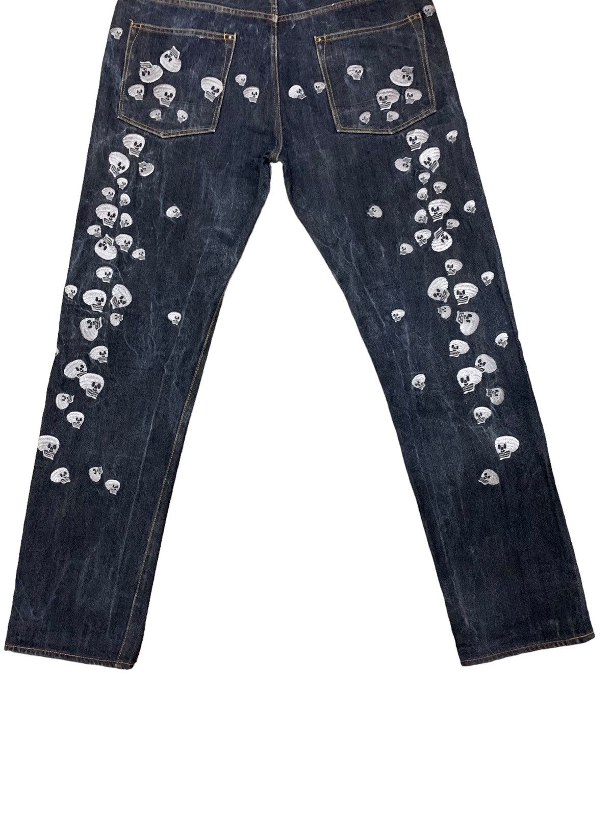 Evisu Evisu Selvedge ButtonFly Skull Embroidery Jeans Size US 40 / EU 56 - 8 Thumbnail