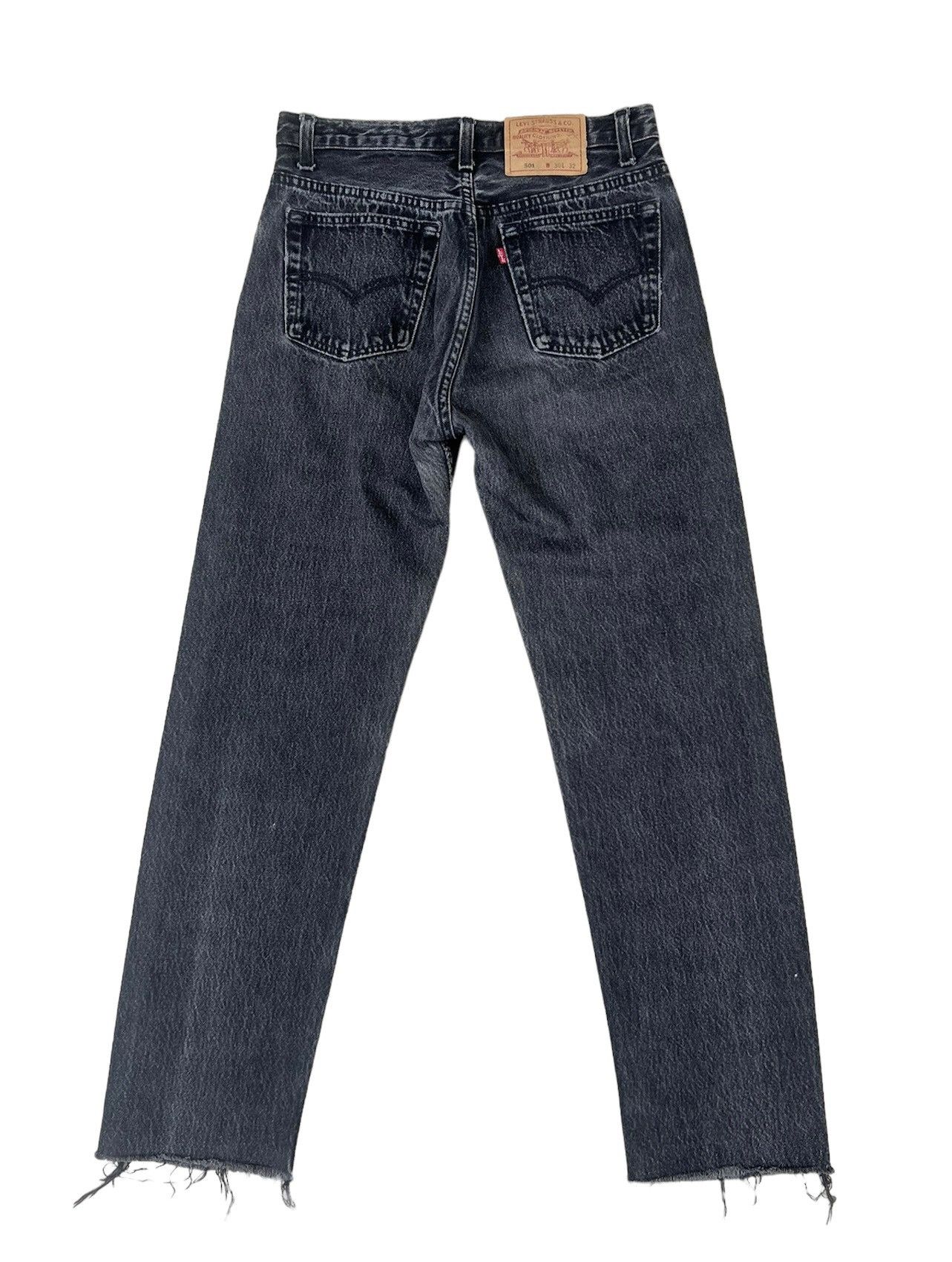 Levi's Vintage 1995 Levi’s 501 Faded Black Denim Jeans Size US 30 / EU 46 - 2 Thumbnail