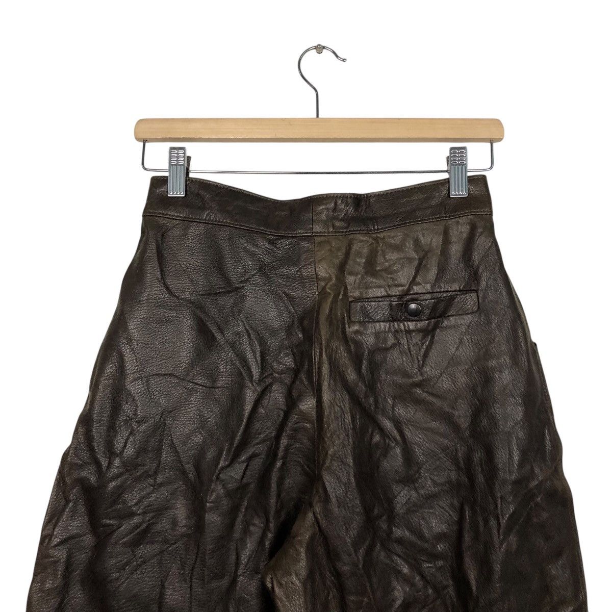Japanese Brand 📌Vintage Biker Leather Pants Racing Maxima Issey Miyake Size US 26 / EU 42 - 9 Thumbnail