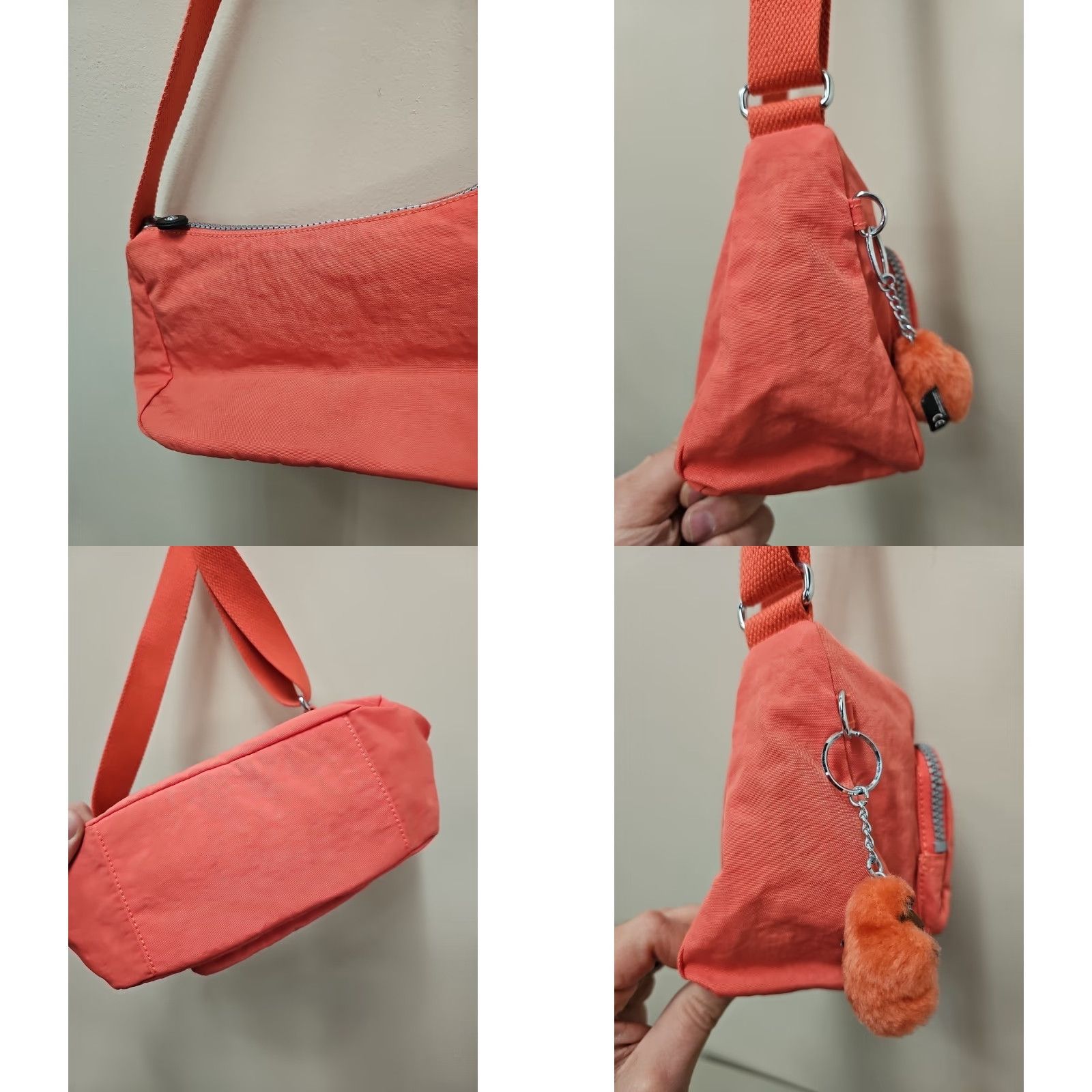 Vintage Kipling Samara HB7692 Crossbody Bag Pink Purse Women Small Cross-Body Nylon Lightweight Organizer / Bag Adults Women Size ONE SIZE - 8 Thumbnail