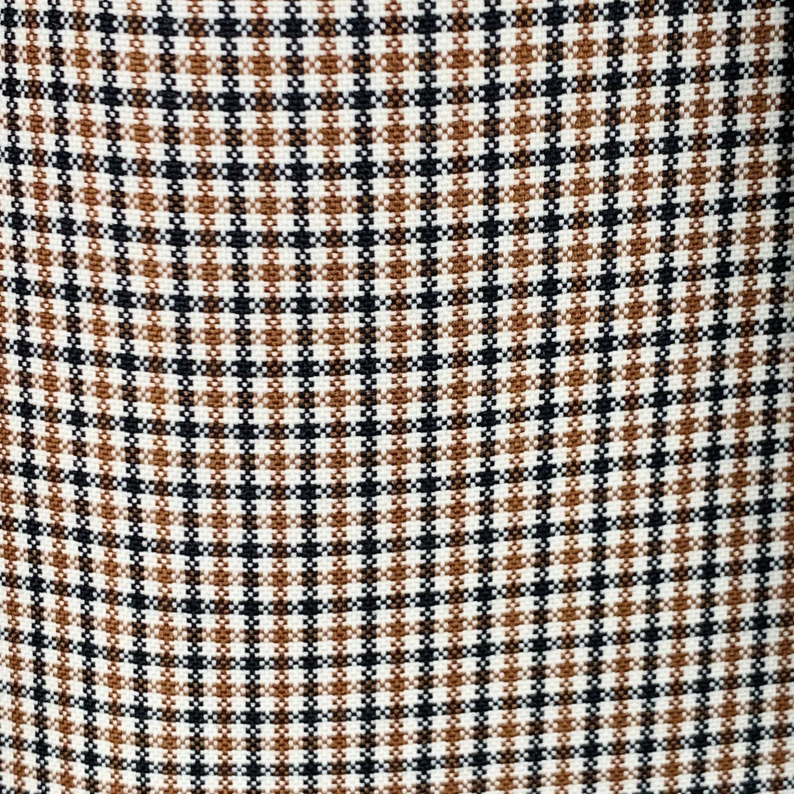 Valentino Size 38 Tan Black White Plaid Wool Notch Lapel Suit Size 38R - 2 Thumbnail