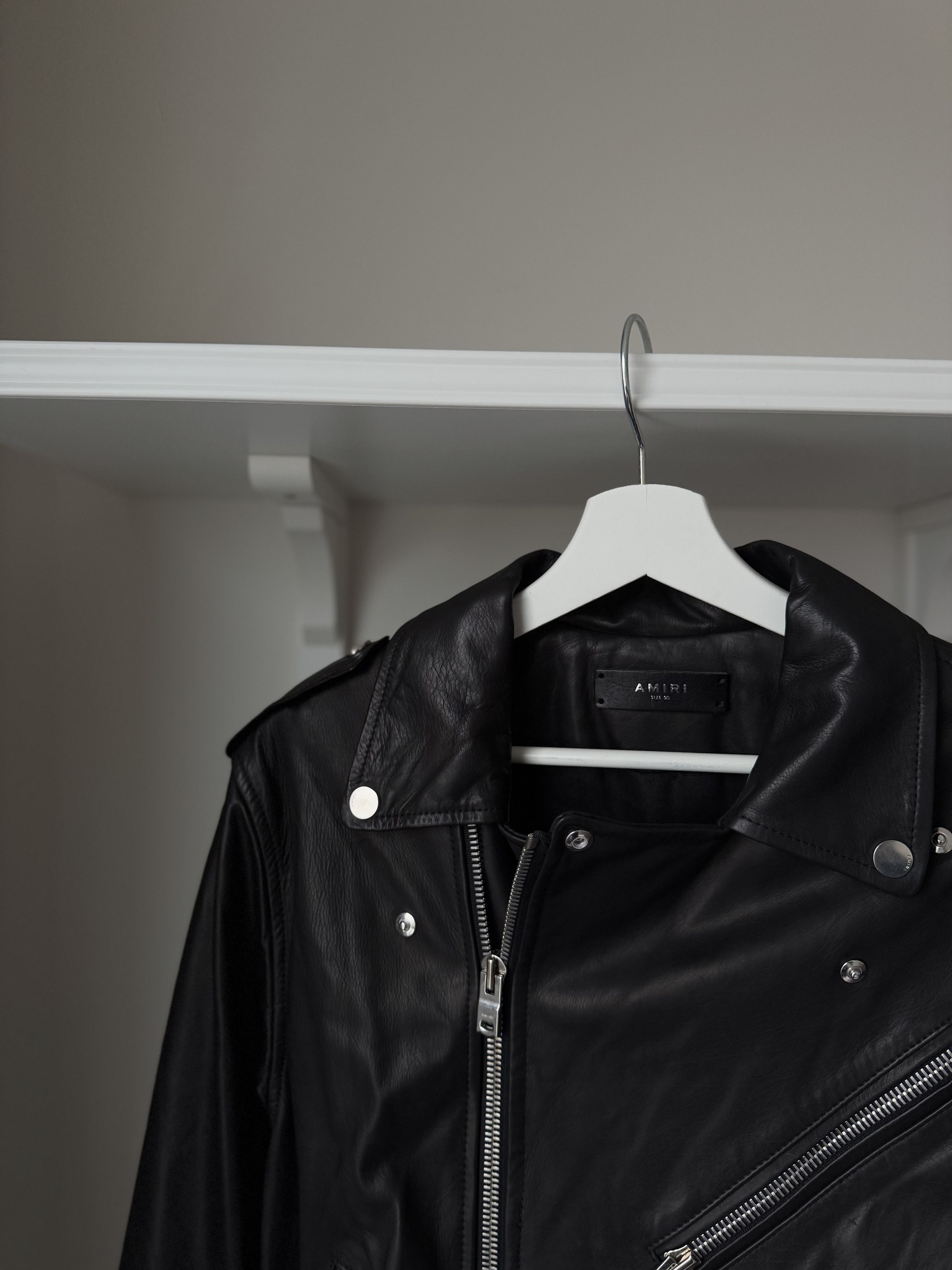 Amiri Amiri leather jacket Size US M / EU 48-50 / 2 - 10 Thumbnail