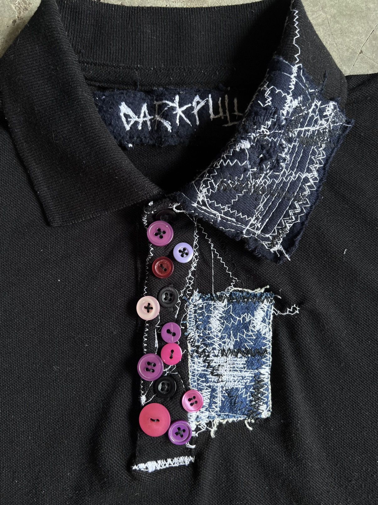 Japanese Brand Darkpull Multiple Buttons Polo Tshirt Size US M / EU 48-50 / 2 - 3 Thumbnail