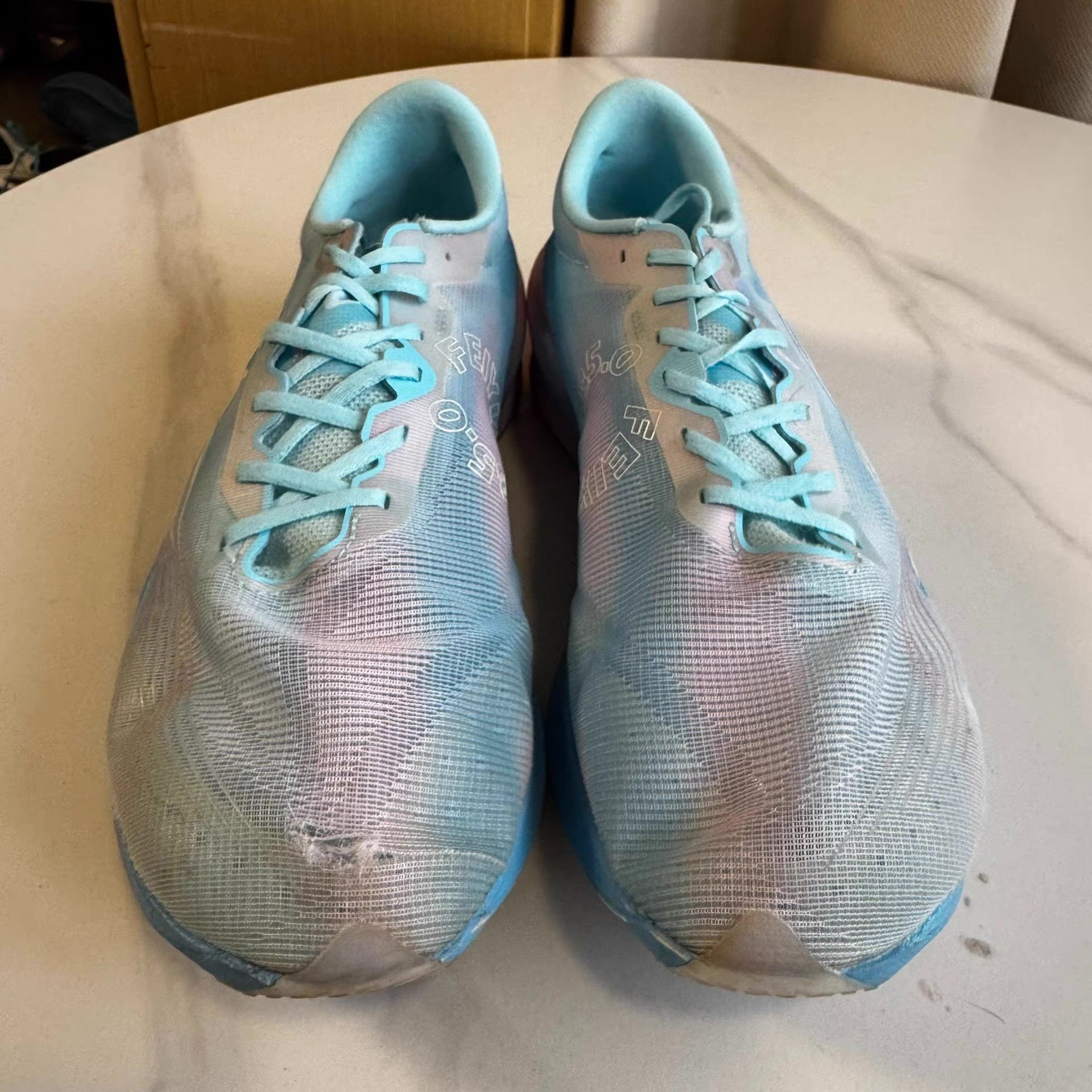 Nike Qiaodan Feiying PB 5.0, blue pink gradient Q10 Size US 11 / EU 44 - 2 Thumbnail