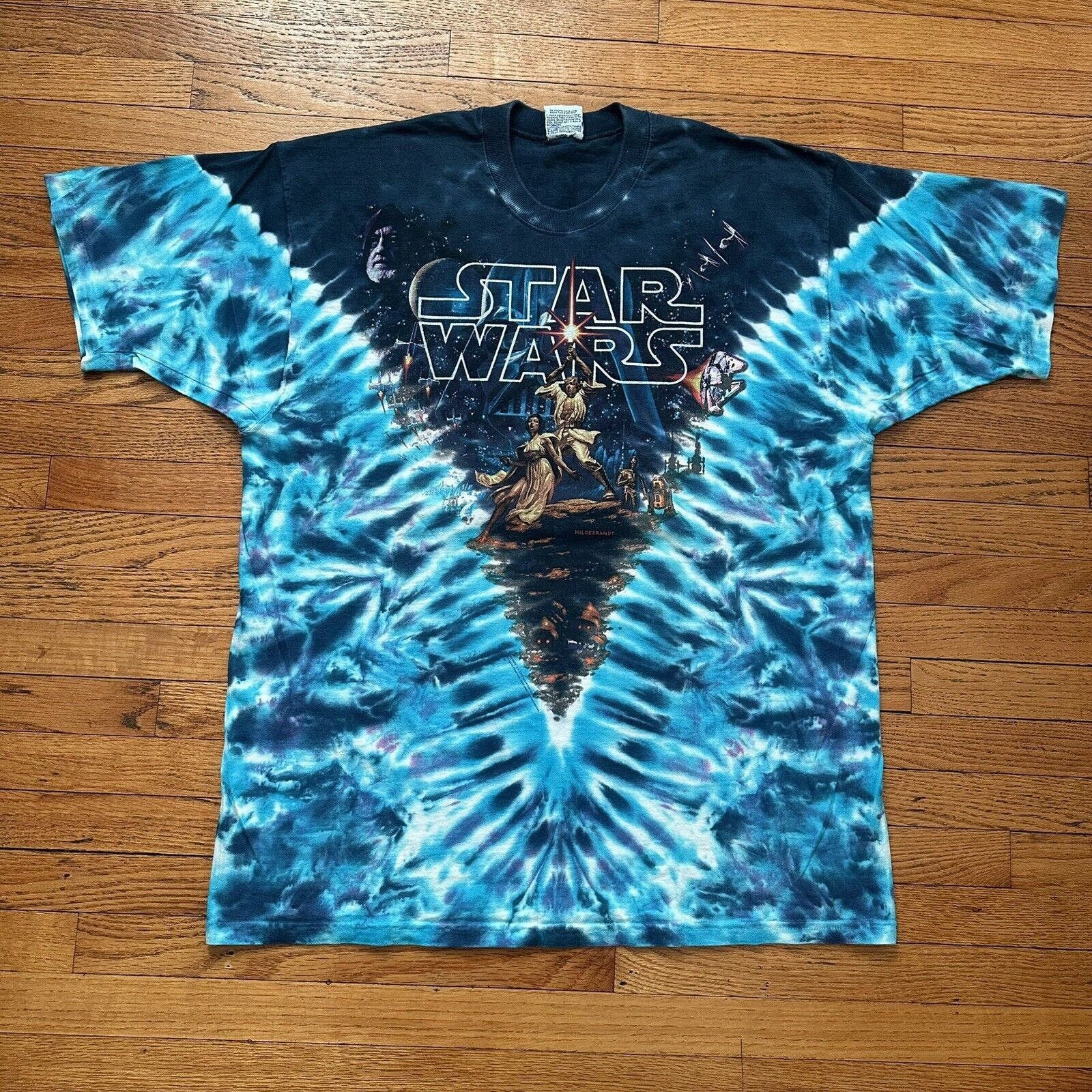Liquid Blue × Vintage Vintage 1997 Liquid Blue Star Wars Tie Dye T-Shirt XL Size US XL / EU 56 / 4 - 3 Thumbnail