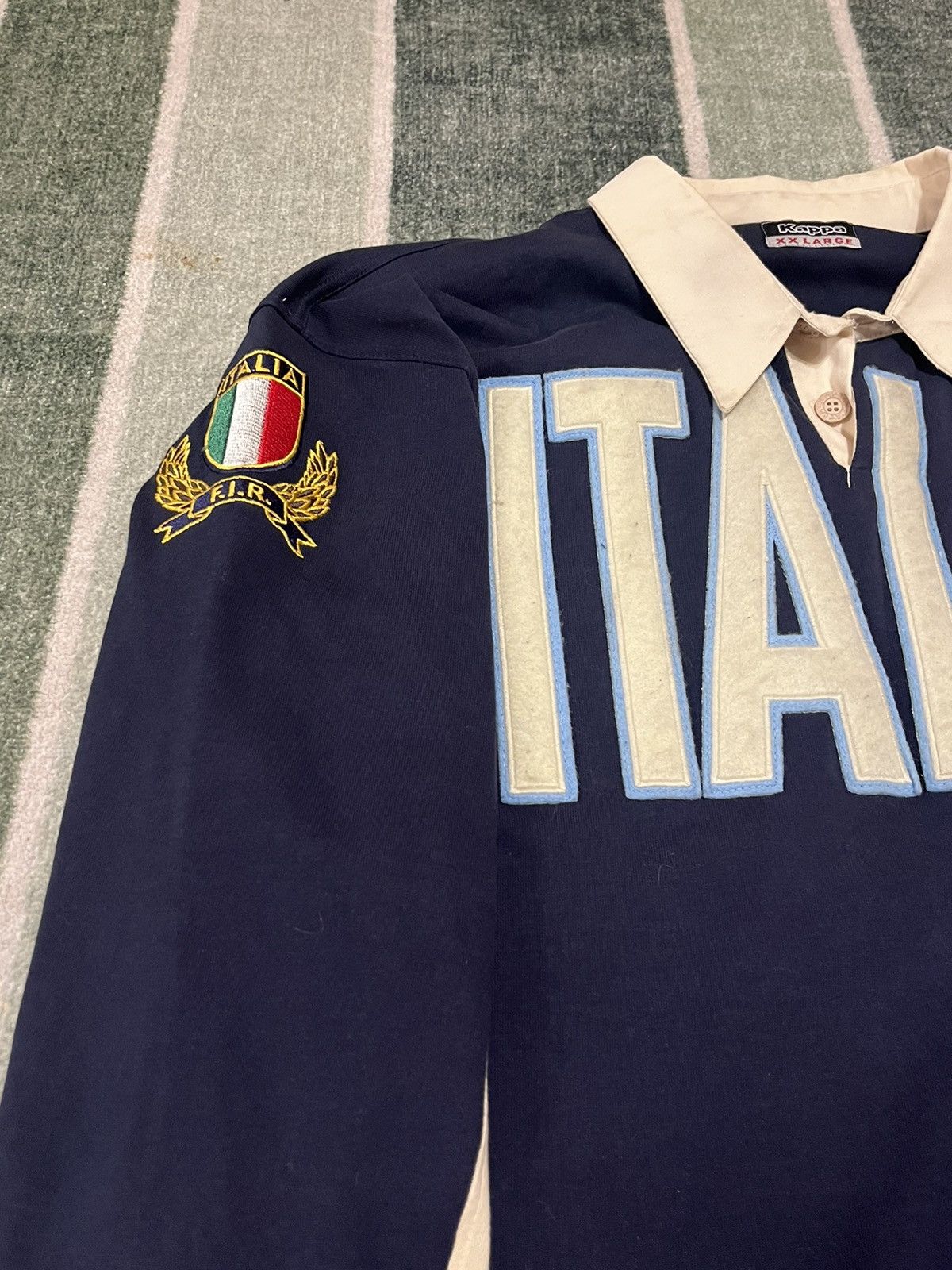 Kappa × Vintage Kappa Italia Italy Rugby Style Long Sleeve Polo Size US XXL / EU 58 / 5 - 2 Thumbnail