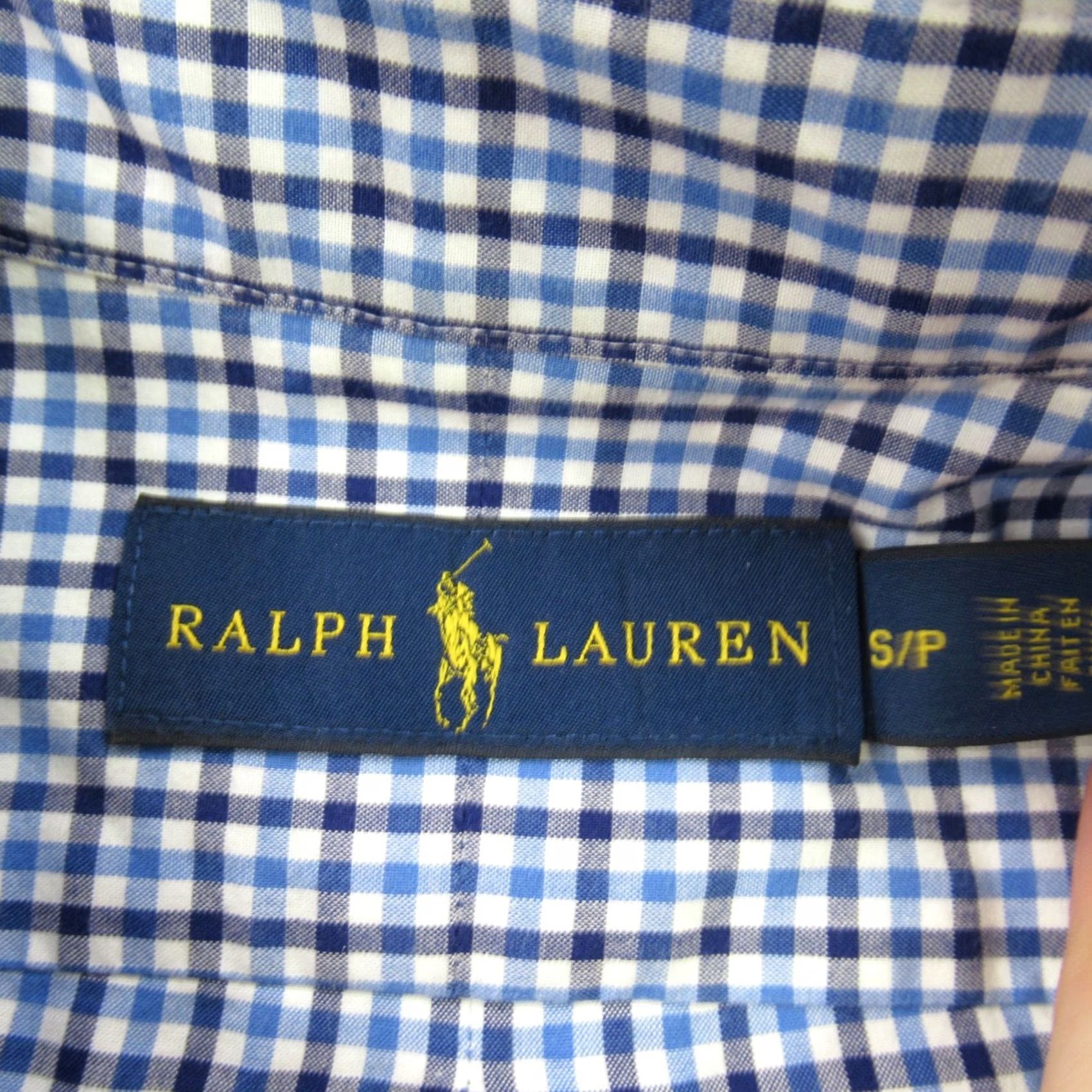 Ralph Lauren Ralph Lauren Shirt Mens Small Long Sleeve Button Front Checks Blue Lightweight Size US S / EU 44-46 / 1 - 4 Thumbnail