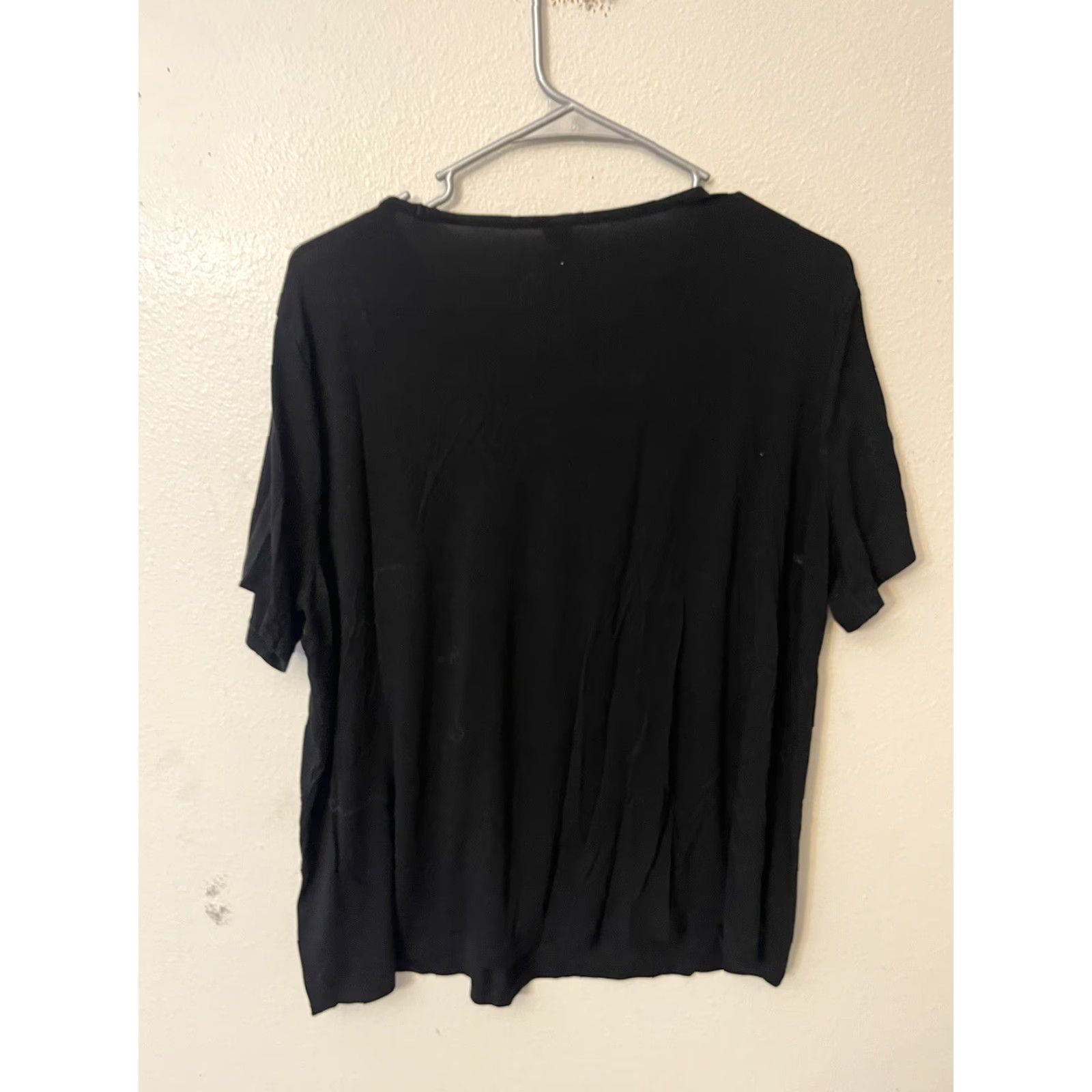 Old Navy VINTAGE? Old Navy Luxe Short Sleeve Tshirt Round Neck Black Large Size L / US 10 / IT 46 - 3 Thumbnail