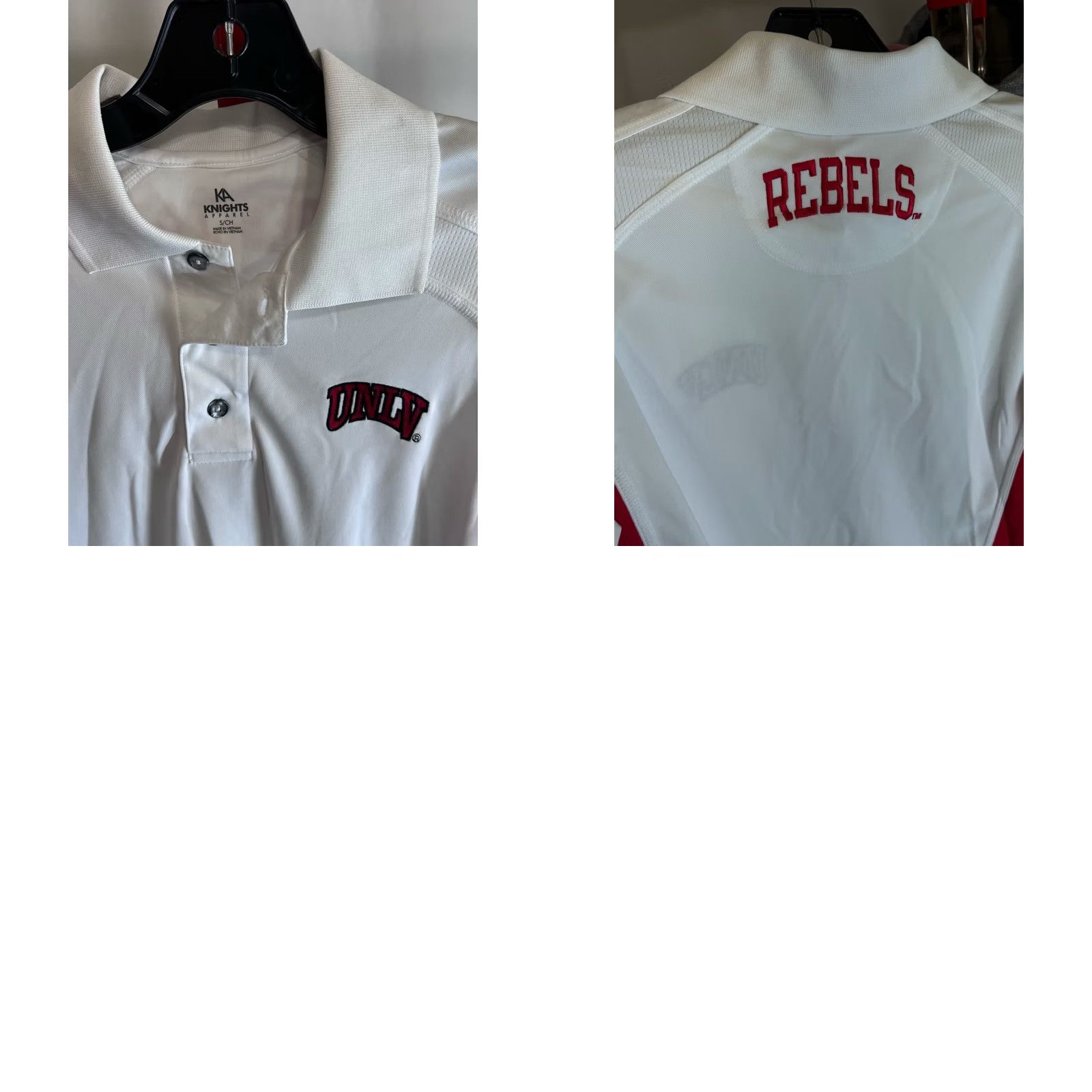 Vintage KA Knights UNLV Rebels Back Panel POLO SHIRT Small S Size US S / EU 44-46 / 1 - 8 Thumbnail