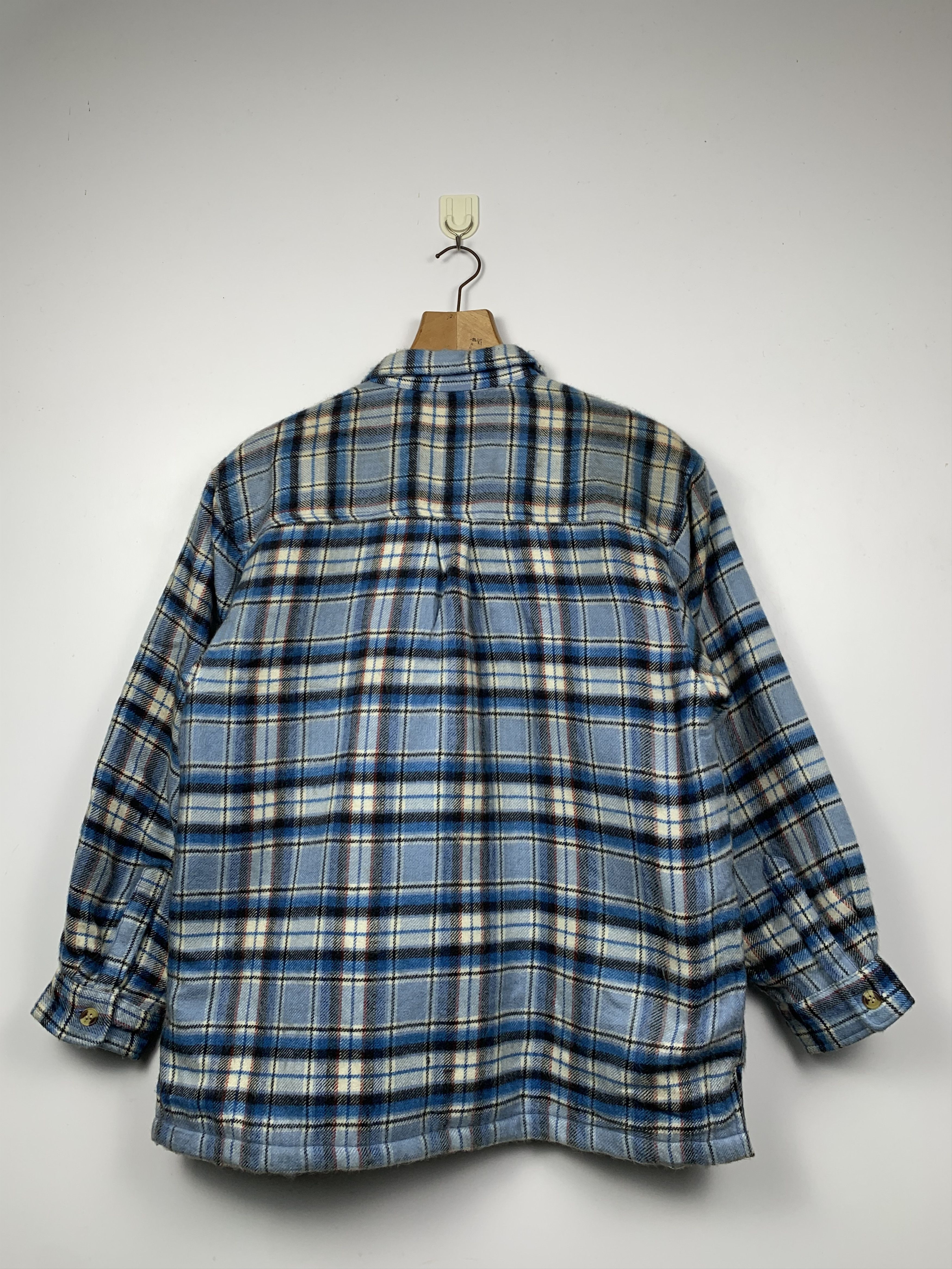 Other Vintage Japanese Brand Plaid Sherpa Jacket J1225 Size US L / EU 52-54 / 3 - 3 Thumbnail