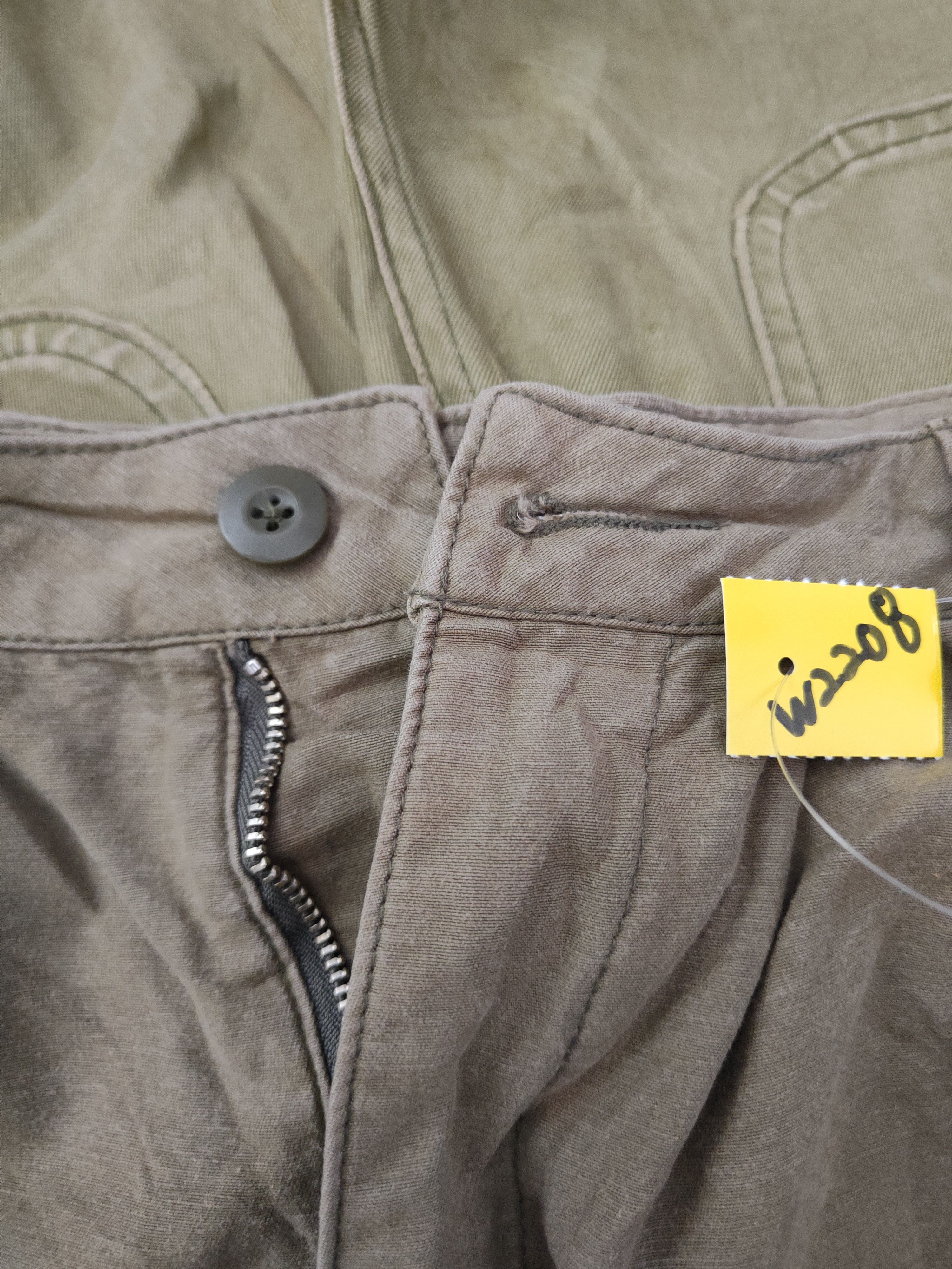 Japanese Brand Ungrid Green Faded Multipocket Tactical Cargo Pants #W2208 Size US 26 / EU 42 - 14 Thumbnail