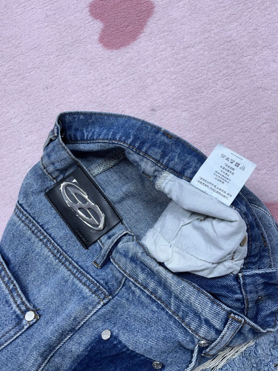 Japanese Brand ➕ NUTH distressed baggy jeans trashed y2k balenciaga vibes Size 28" / US 6 / IT 42 - 5 Thumbnail