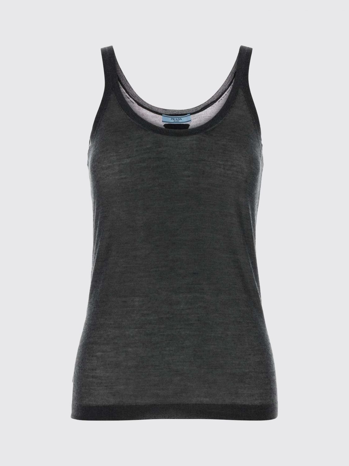 Prada Prada T-Shirt Woman Charcoal Size S / US 4 / IT 40 - 1 Preview