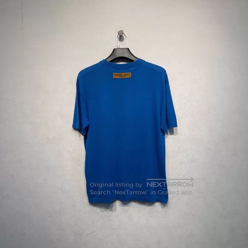 Louis Vuitton Louis Vuitton Logo jacquard blue knit short sleeves Size US L / EU 52-54 / 3 - 2 Thumbnail