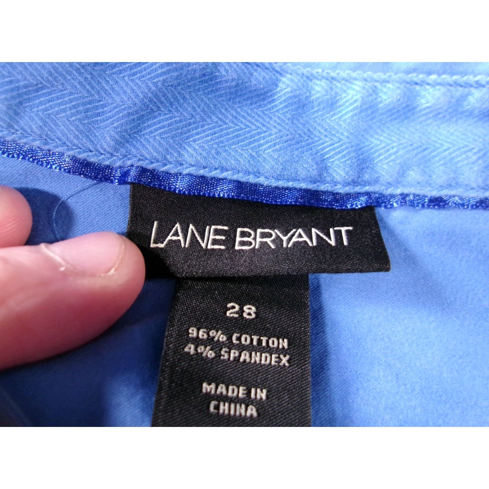 Vintage Lane Bryant Button-Up Top Women 28 Blue Casual Day Office Basic Classic Preppy Shirt Mens? Wait. Size 4XL / US 24-26 - 6 Thumbnail