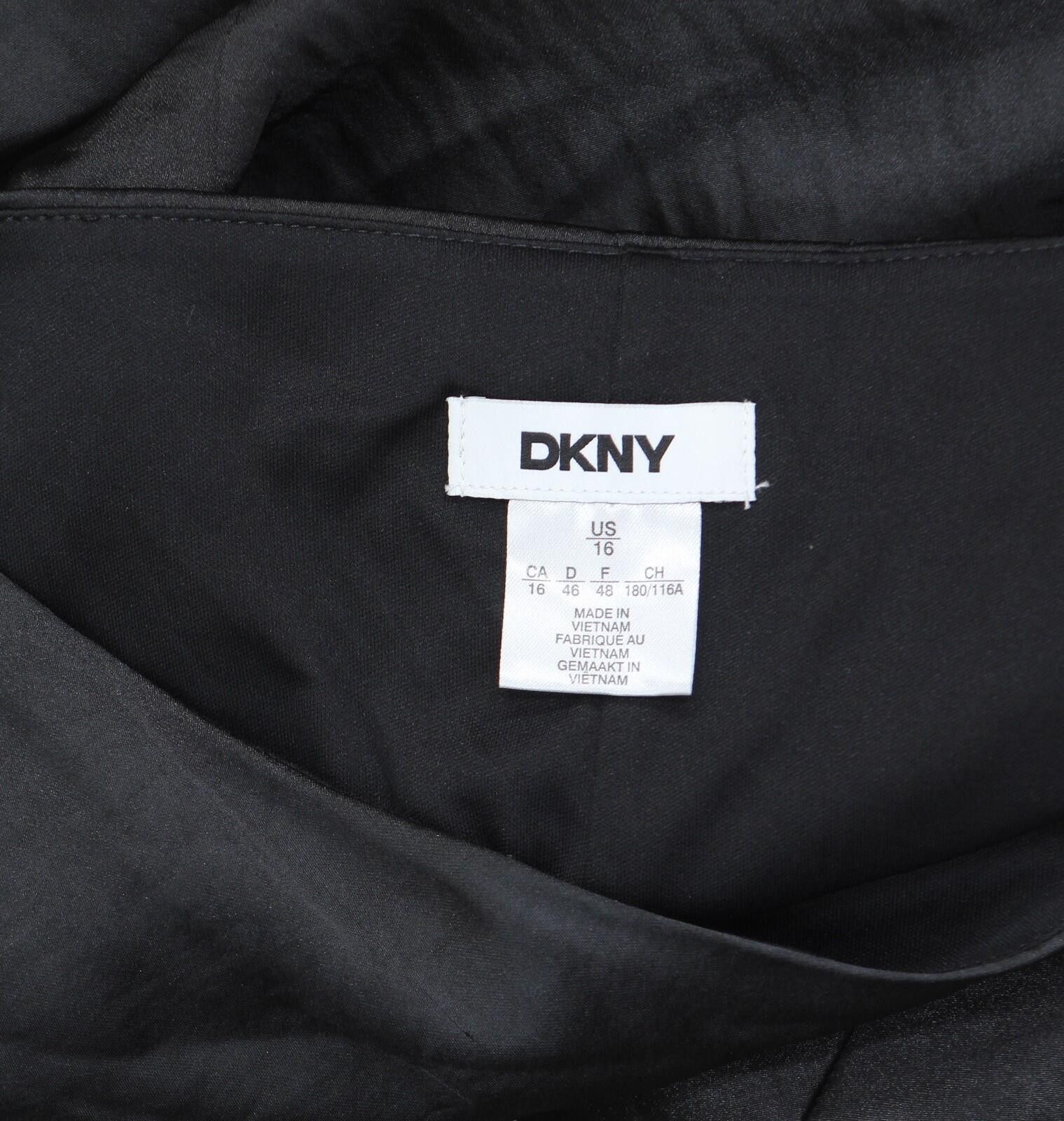 DKNY Dkny Slip V Neck Midi Dress Black / Cloud / Eggshell 16 Size XXL / US 16-18 / IT 52-54 - 5 Thumbnail