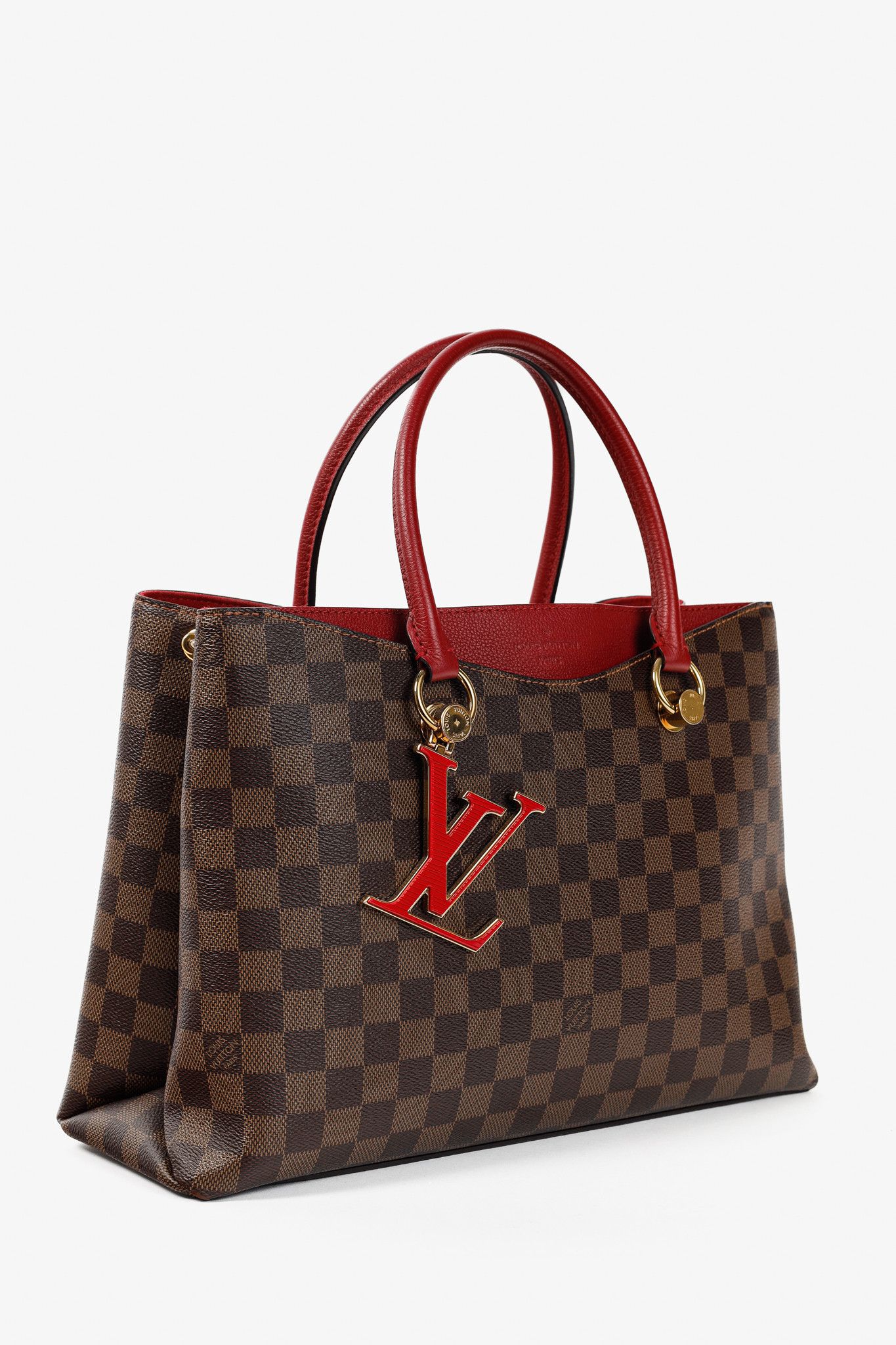 Louis Vuitton Louis Vuitton Riverside Damier Ebene Lie de Vin Tote Size ONE SIZE - 2 Thumbnail