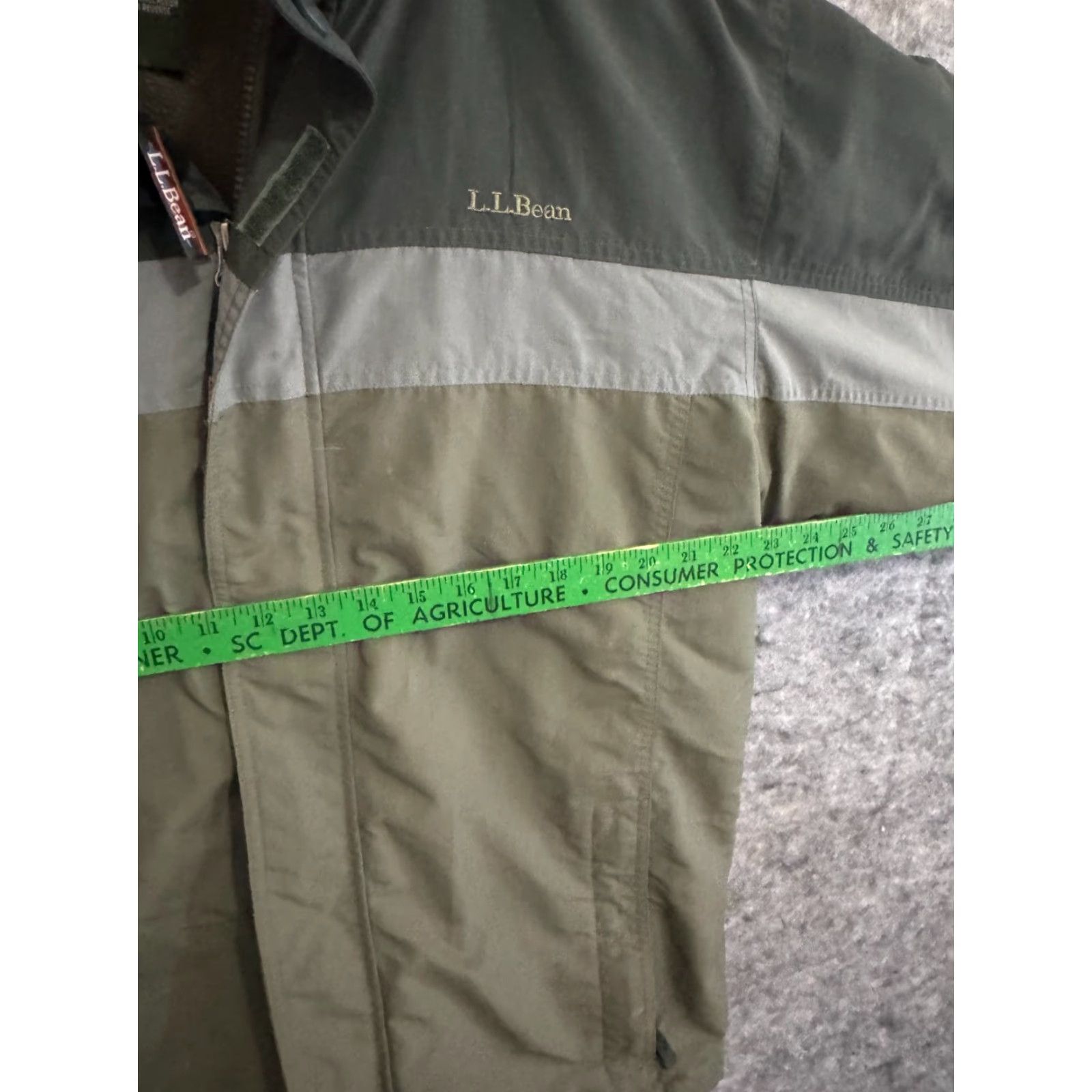 Vintage LL Bean Jacket Mens Large Tall LT Gray Full Zip Parka Removable liner with hood Size US L / EU 52-54 / 3 - 7 Thumbnail