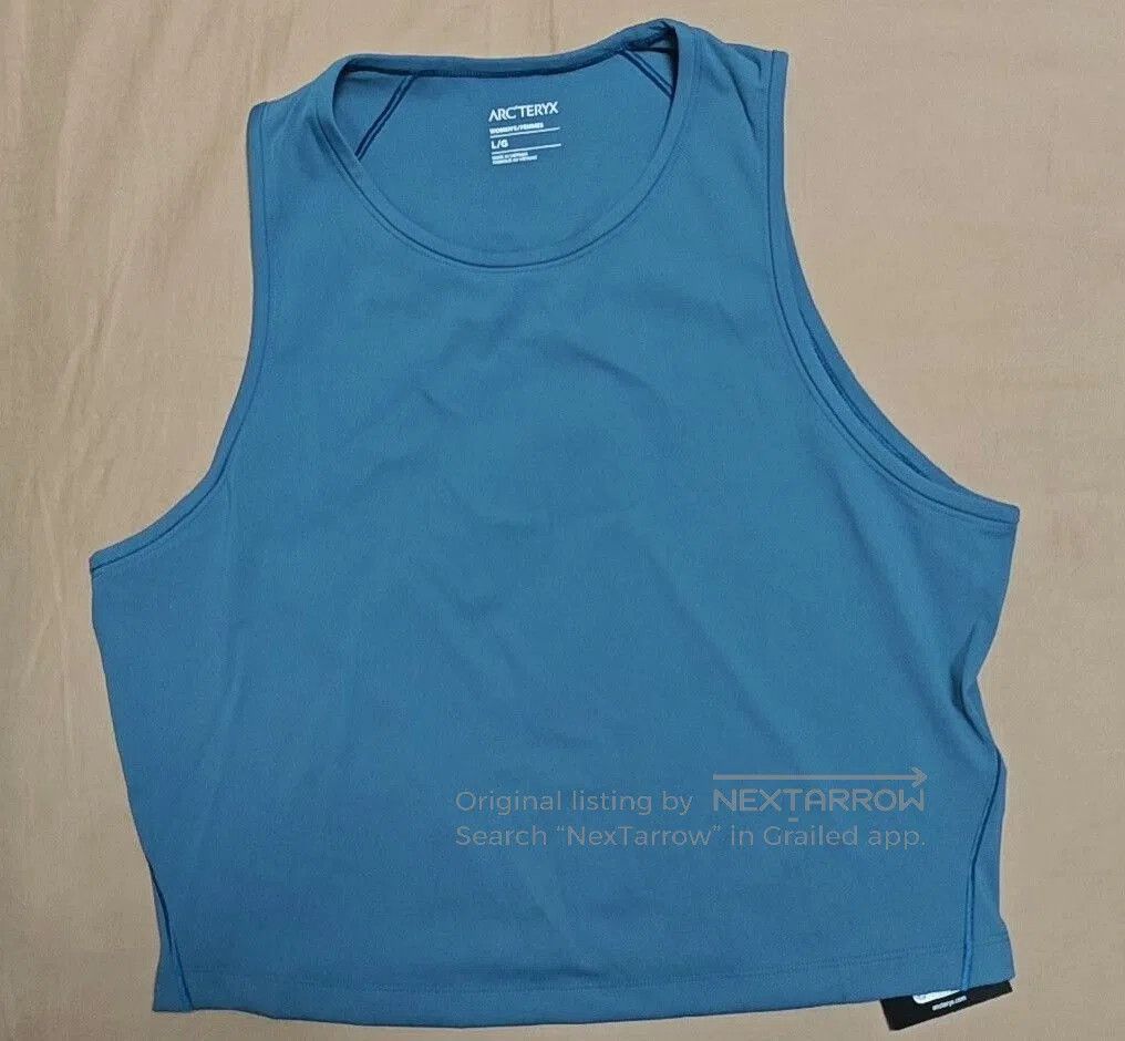 m_moriabc Women's Serene Blue Soria Tank Top. Size L / US 10 / IT 46 - 7 Thumbnail