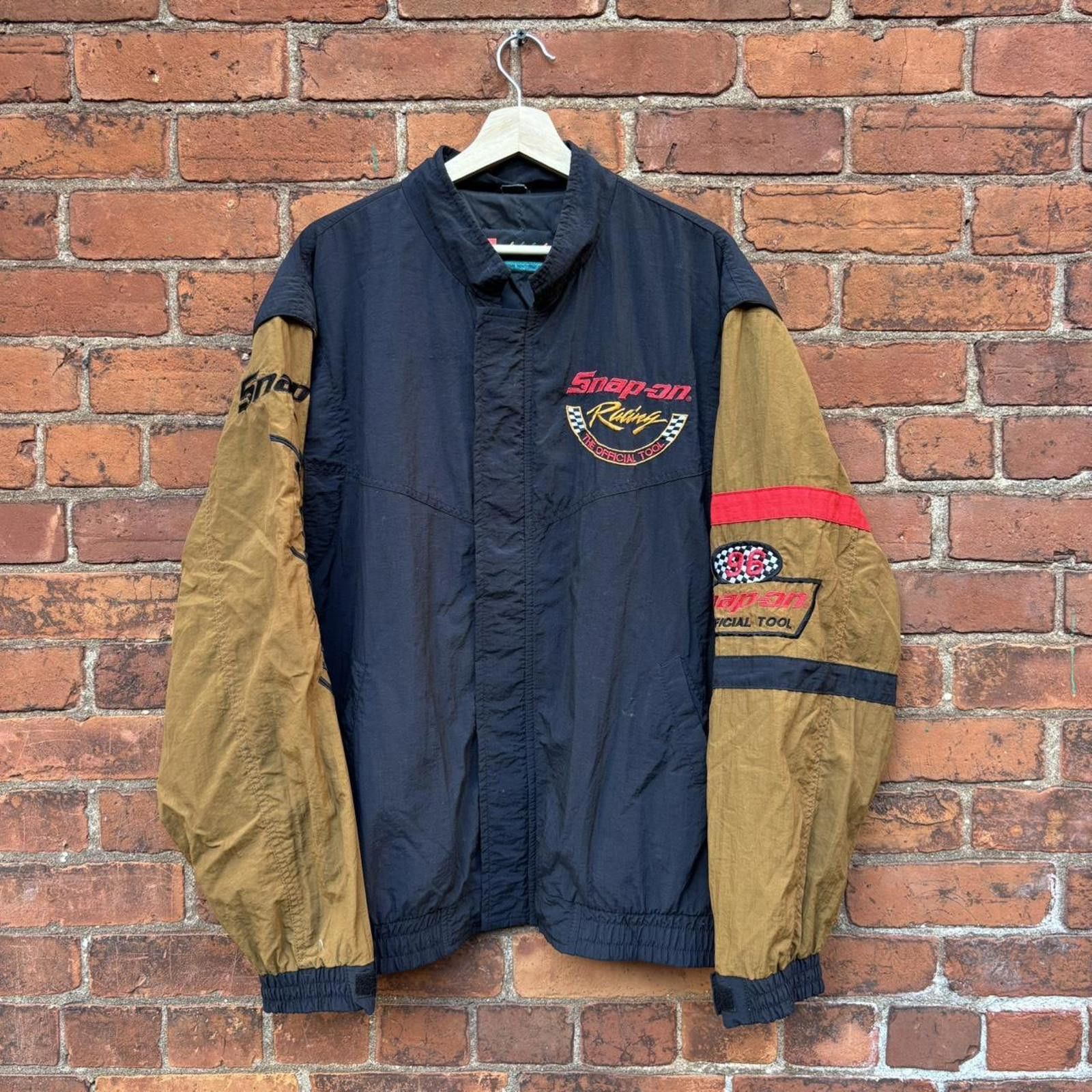 Other vintage snap on racing windbreaker jacket 90s XL | Grailed
