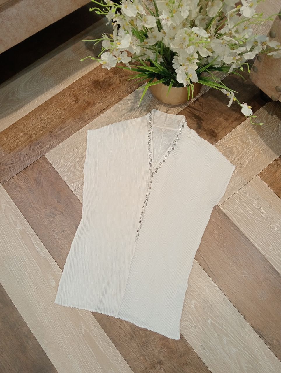 Japanese Brand SPECCHIO JAPAN PLEATED SLEEVELESS TOPS - SIZE 40 Size S / US 4 / IT 40 - 3 Thumbnail