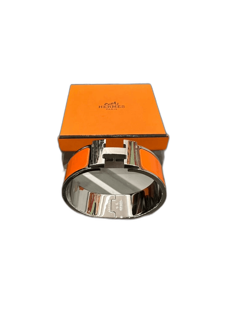 Hermes Hermes Orange Wide H Bracelet PM Size Size ONE SIZE - 1 Thumbnail