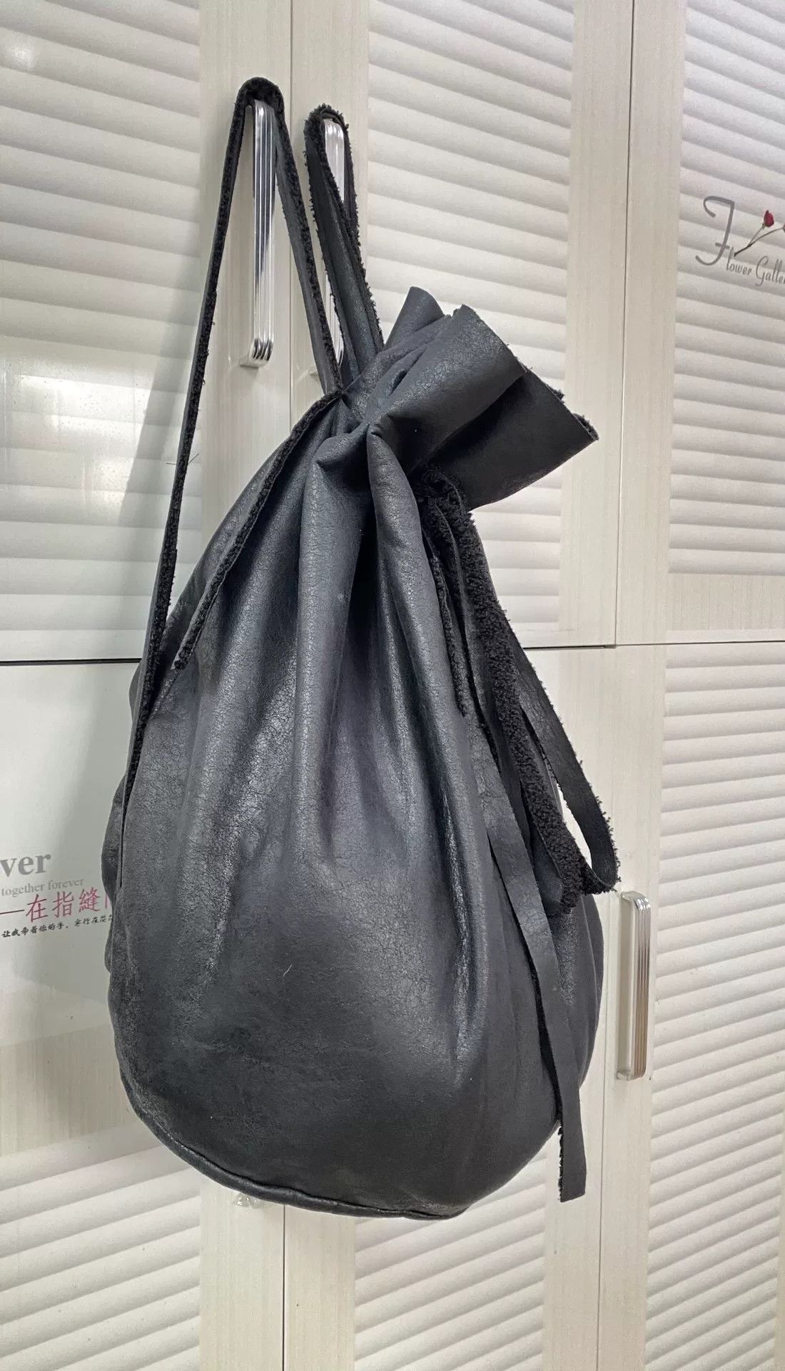 Other Dark Monk Distressed Sheepskin Sack Bag Size ONE SIZE - 3 Thumbnail