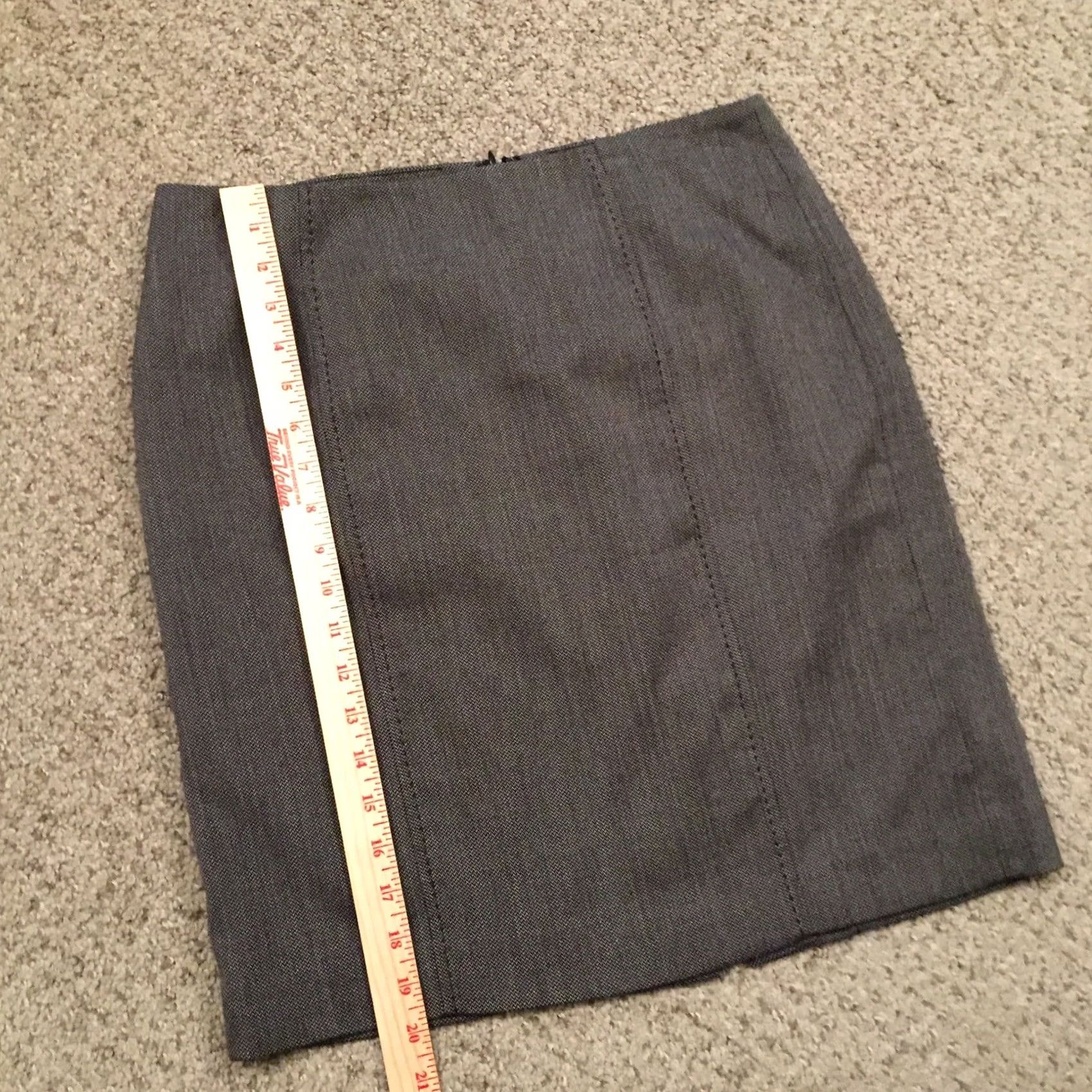 Loft LOFT Skirt Women Gray Pencil Knee Length Size 6 Lined Business Herringbone Size 28" / US 6 / IT 42 - 4 Thumbnail