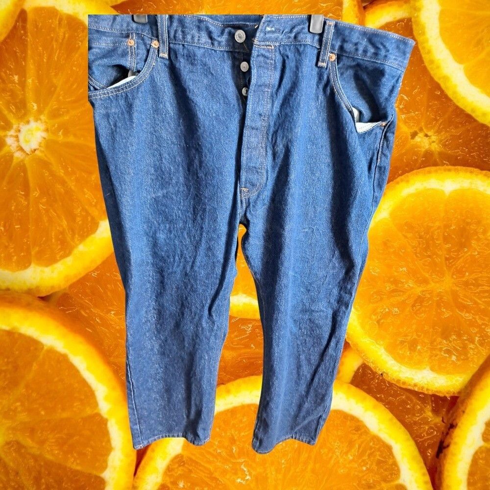 Levi's Levi's 501 Jeans Button Fly Straight Leg Denim Pants W44 L32 Size US 44 / EU 60 - 6 Thumbnail