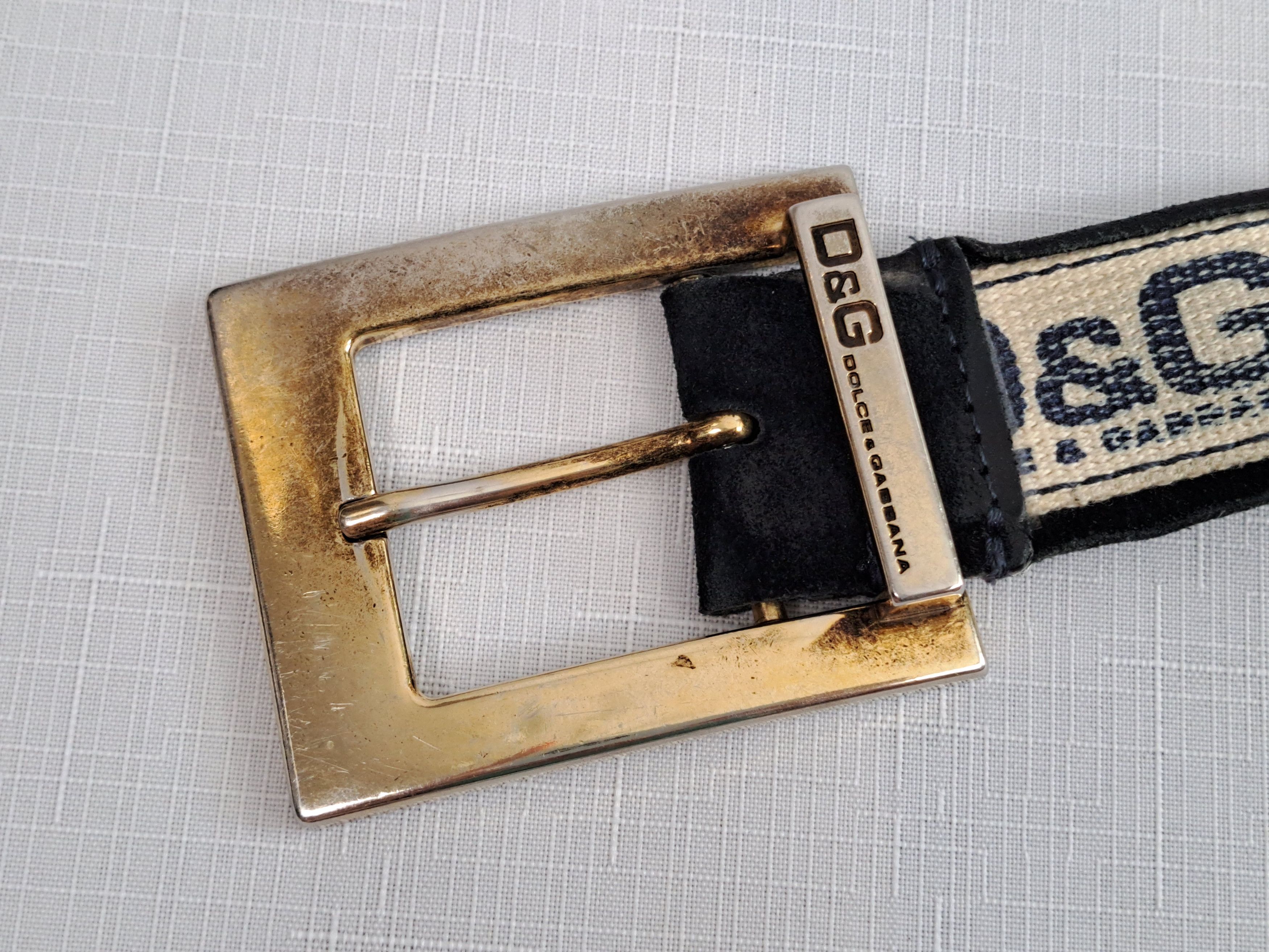 Dolce & Gabbana × Vintage Vintage Dolce&Gabbana textile/leather belt. Size 110 Size ONE SIZE - 10 Thumbnail