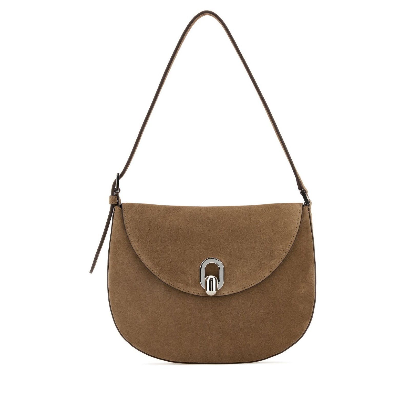 Savette SAVETTE Tondo Small Beige Suede Crossbody Bag New And Authen Size ONE SIZE - 1 Thumbnail