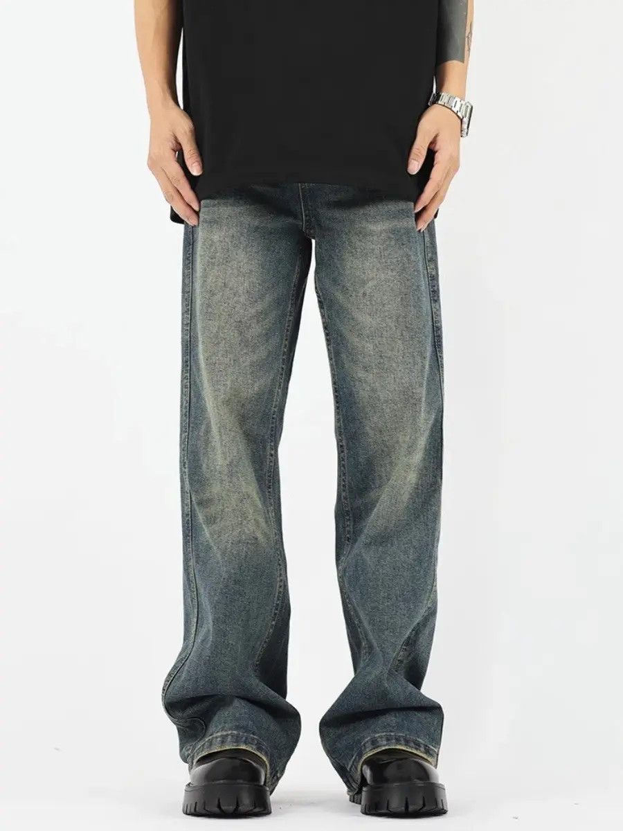 Japanese Brand × Jean Retro loose high street straight leg jeans Size US 32 / EU 48 - 5 Thumbnail