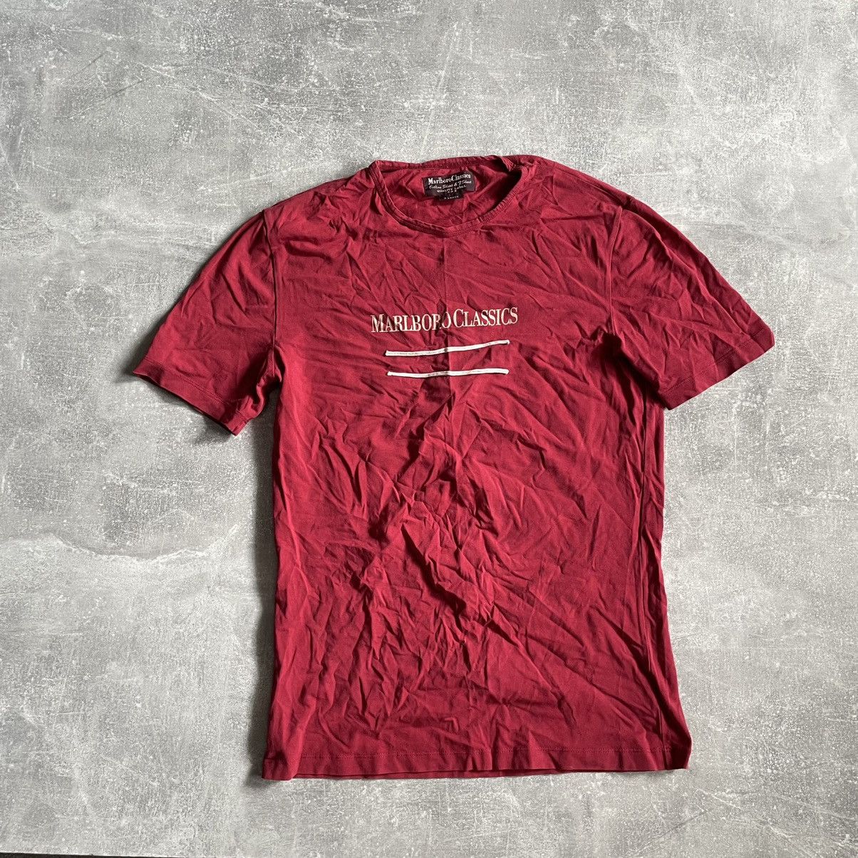 Marlboro × Marlboro Classics × Vintage Vintage 90’s Marlboro Shirt boxy logo tee old school moto Size US S / EU 44-46 / 1 - 1 Thumbnail