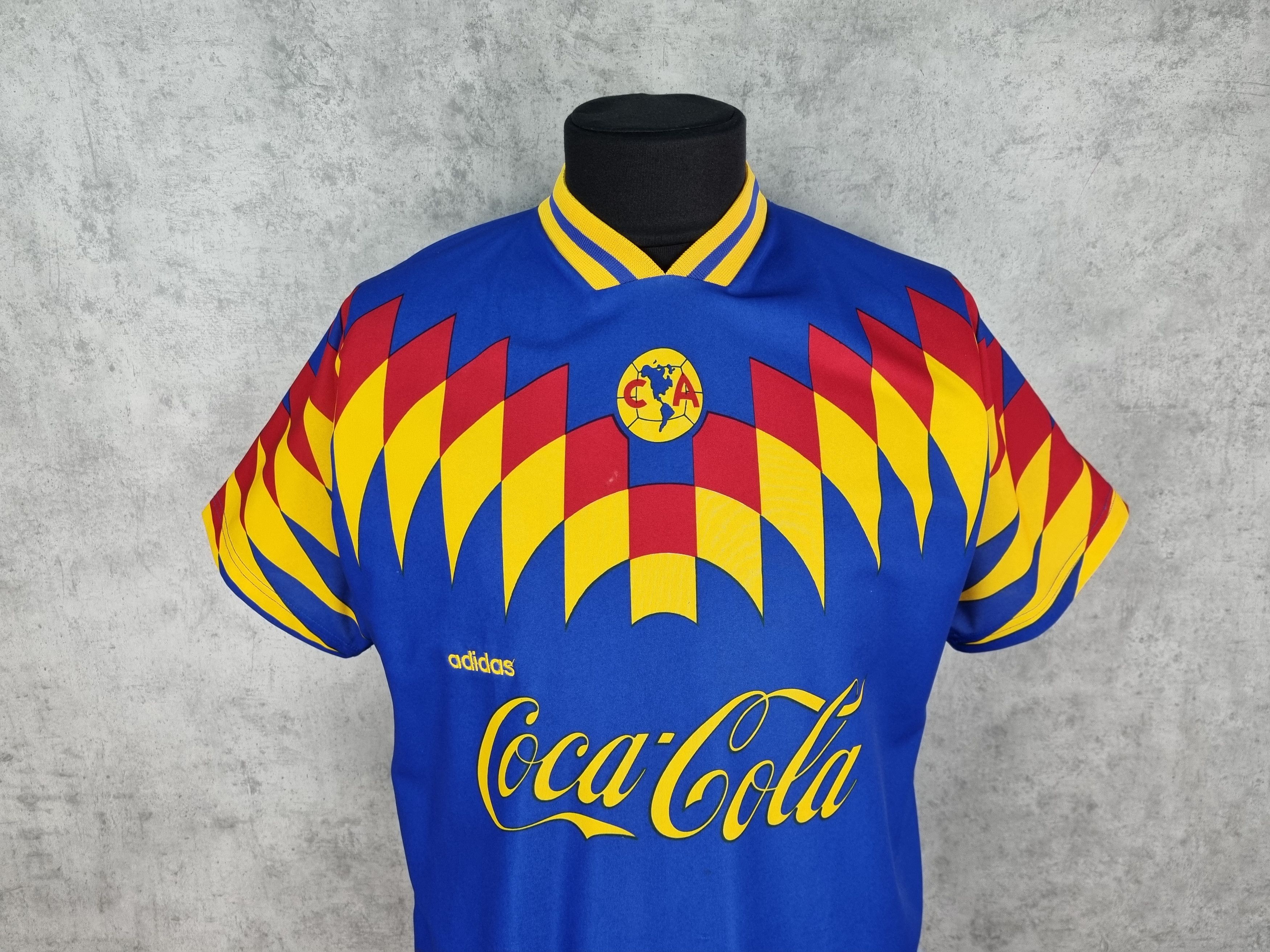 Adidas × Vintage 90s Adidas CA Soccer Jersey Coca Cola Vintage Tee Shirt Size US L / EU 52-54 / 3 - 3 Thumbnail