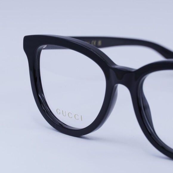 Gucci 🕶️ New Gucci GG1687O 001 Black Eyeglasses 52mm Size ONE SIZE - 5 Thumbnail