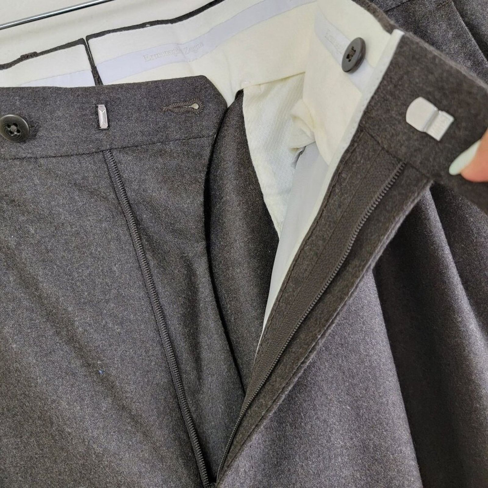 Ermenegildo Zegna Ermenegildo Zegna Tweed Wool Trouser Pants Mens 38R 75L102 Size US 38 / EU 54 - 8 Thumbnail