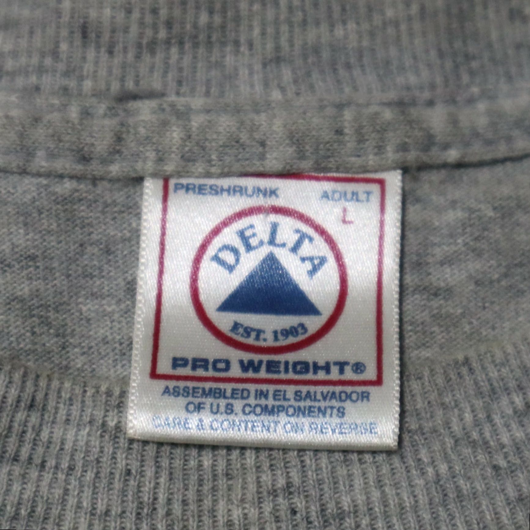 Delta VINTAGE NASCAR Winston Cup Thunder Racing Shirt Men L White 1990s 90s Delta Crew Neck Short Sleeve Size US L / EU 52-54 / 3 - 4 Thumbnail