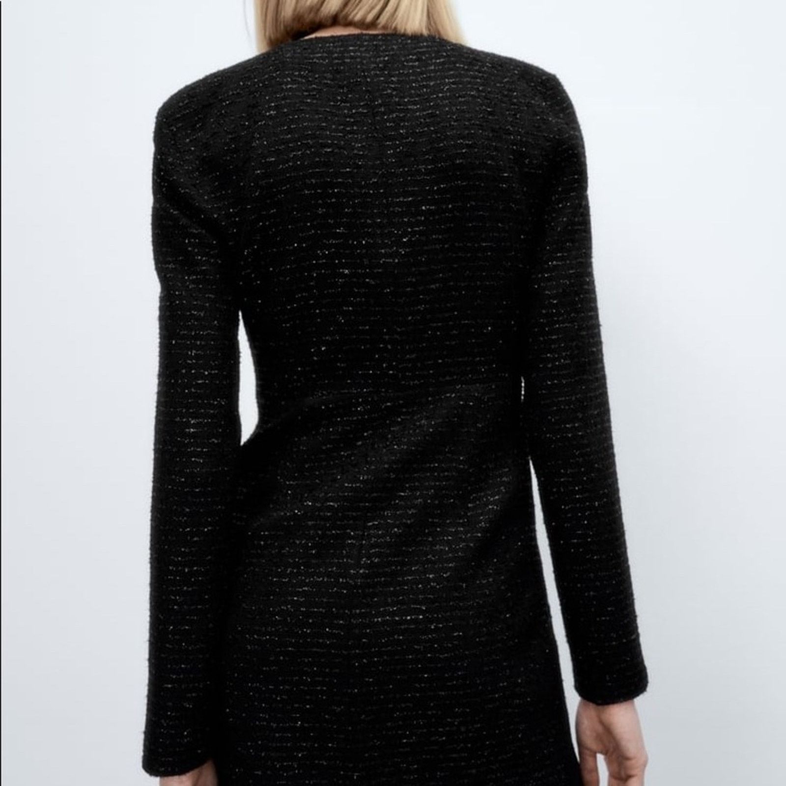 Zara ZARA BLOGGER FAVORITE TEXTURED WEAVE DRESS WITH RUFFLE Size XL / US 12-14 / IT 48-50 - 11 Thumbnail