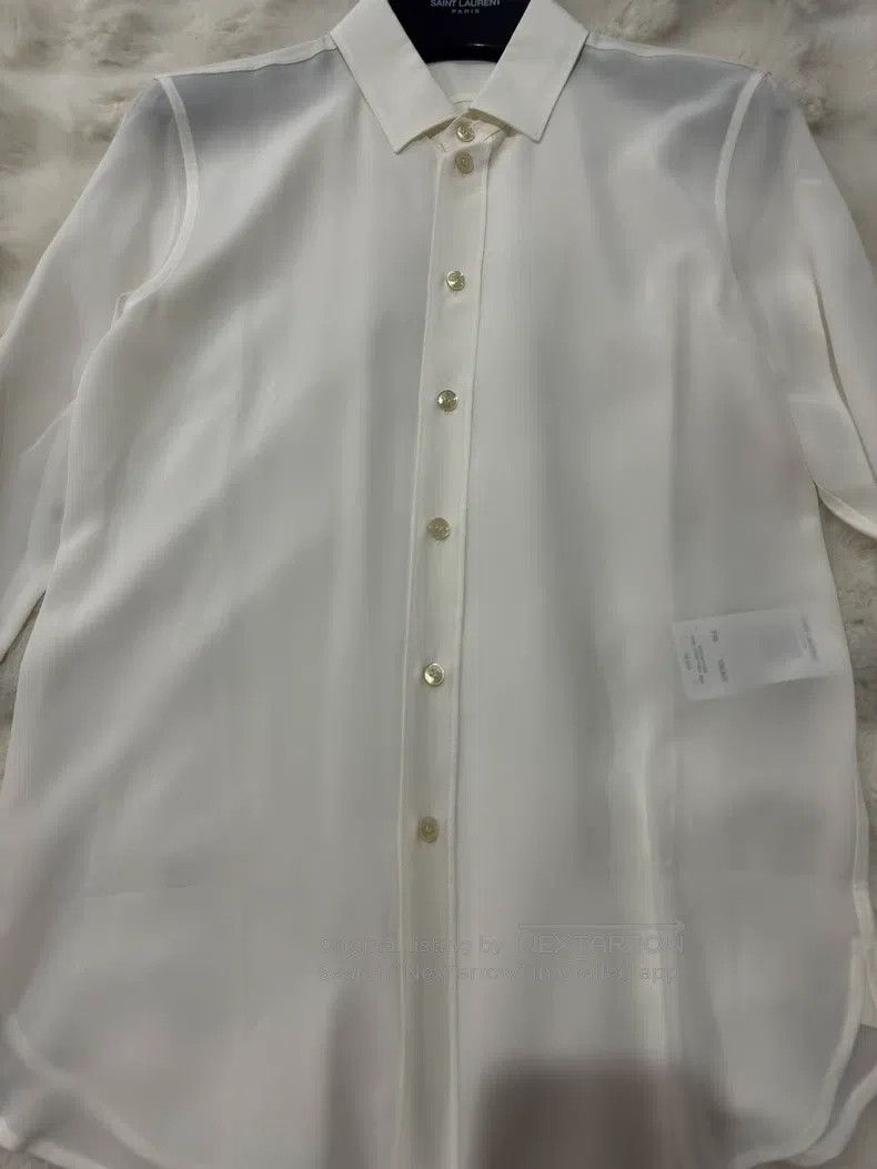 Saint Laurent Paris Saint Laurent Paris Women's Silk Shirt Size XS / US 0-2 / IT 36-38 - 5 Thumbnail