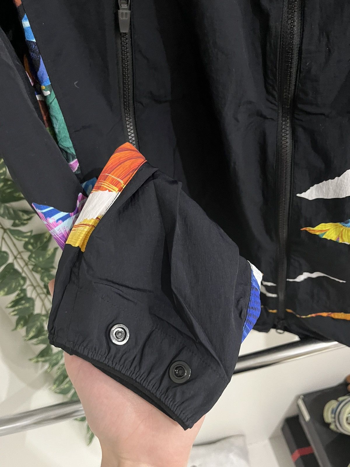 Yohji Yamamoto Y-3 by Yohji Yamamoto Floral Print Windbreaker Jacket Size US L / EU 52-54 / 3 - 10 Thumbnail