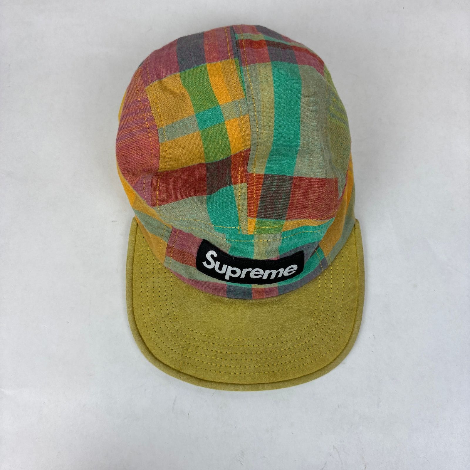 Supreme Rare Supreme Madras Camp Cap 5 Panel Hat Plaid SS13 Size ONE SIZE - 6 Thumbnail